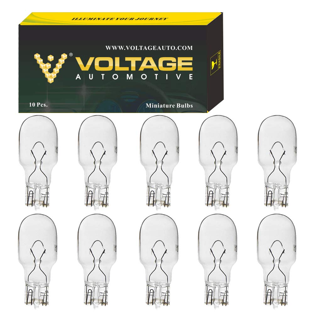 Voltage Automotive 906 Bulb For License Plate Light Side Marker Automotive Interior Light Dashboard Dome Light (Box Of 10)