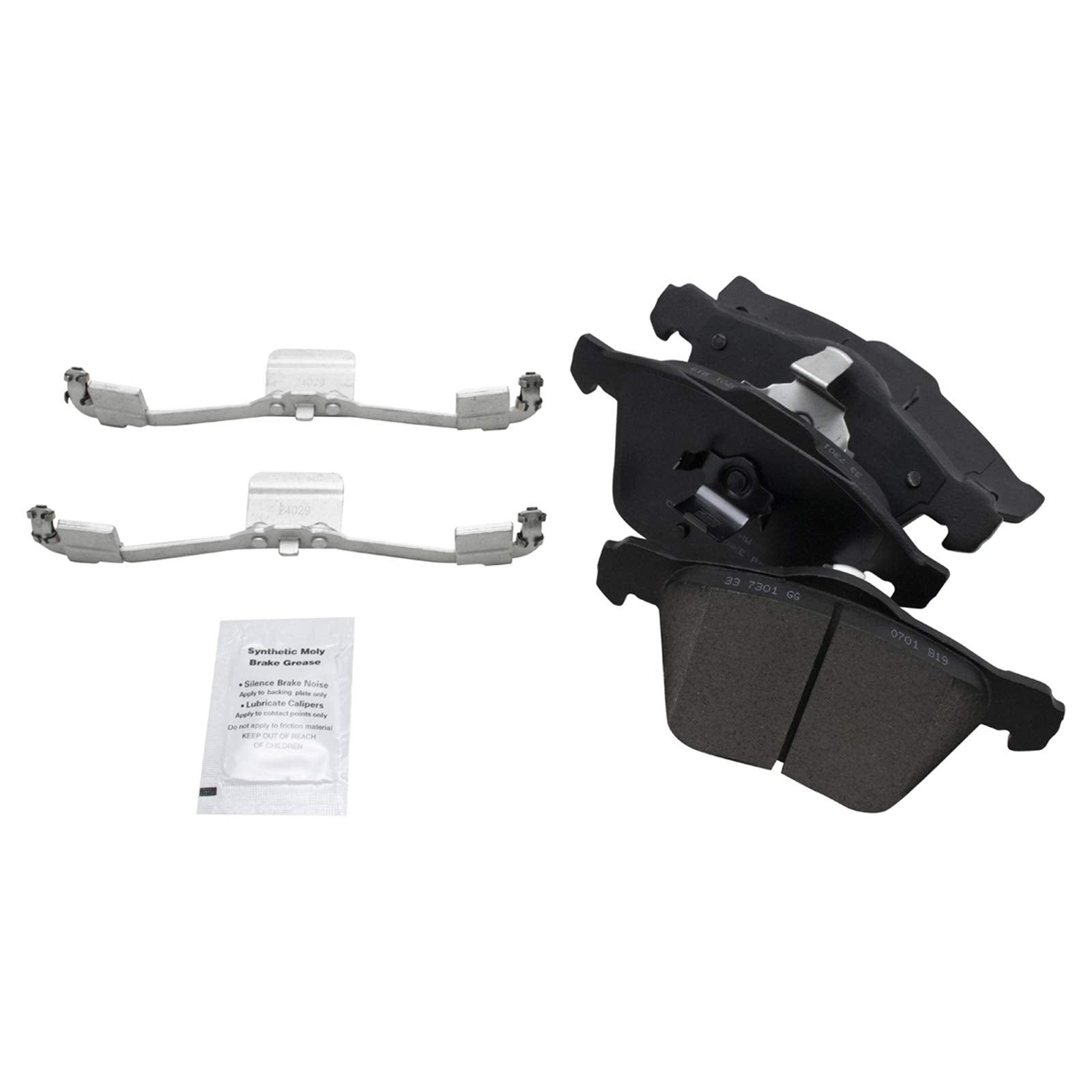 TRQ Front Brake Pads Ceramic Compatible with 2003-2009 Volvo XC90