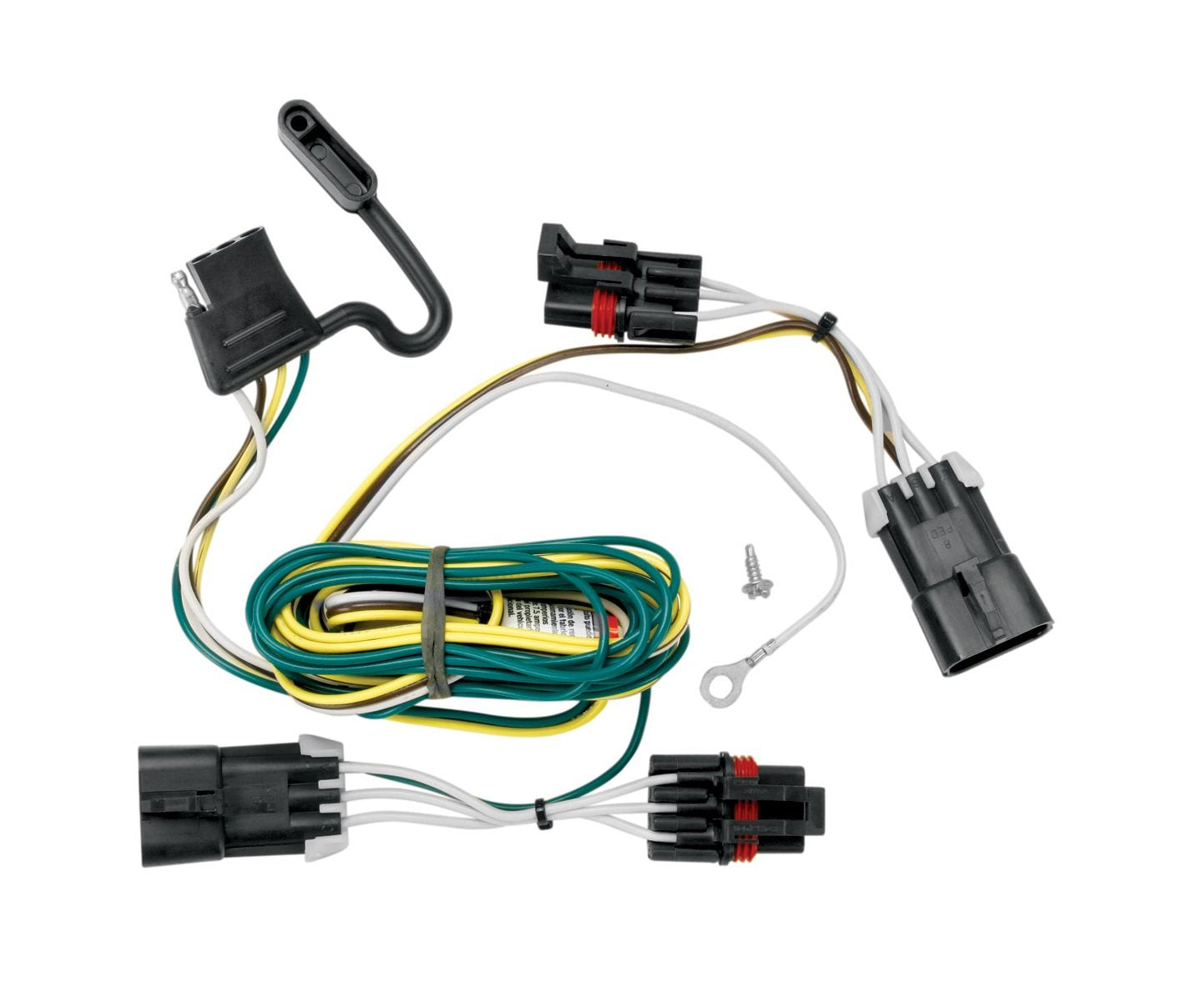 Tekonsha 118407 T-One T-Connector Harness,4-Way Flat, Black