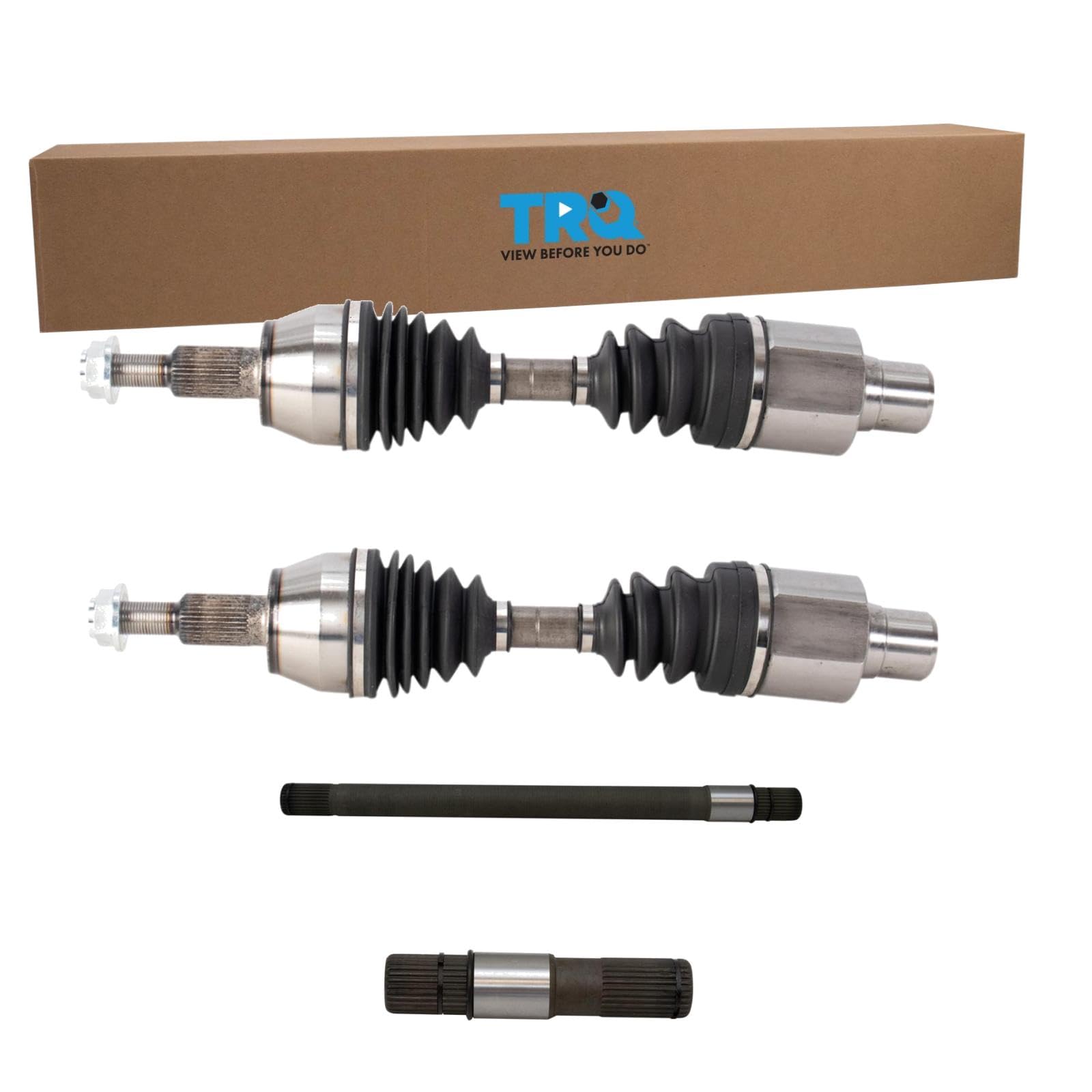 TRQ Front CV Axle Shaft Assembly Set Compatible with 2005-2010 Dodge Dakota 2011 Ram