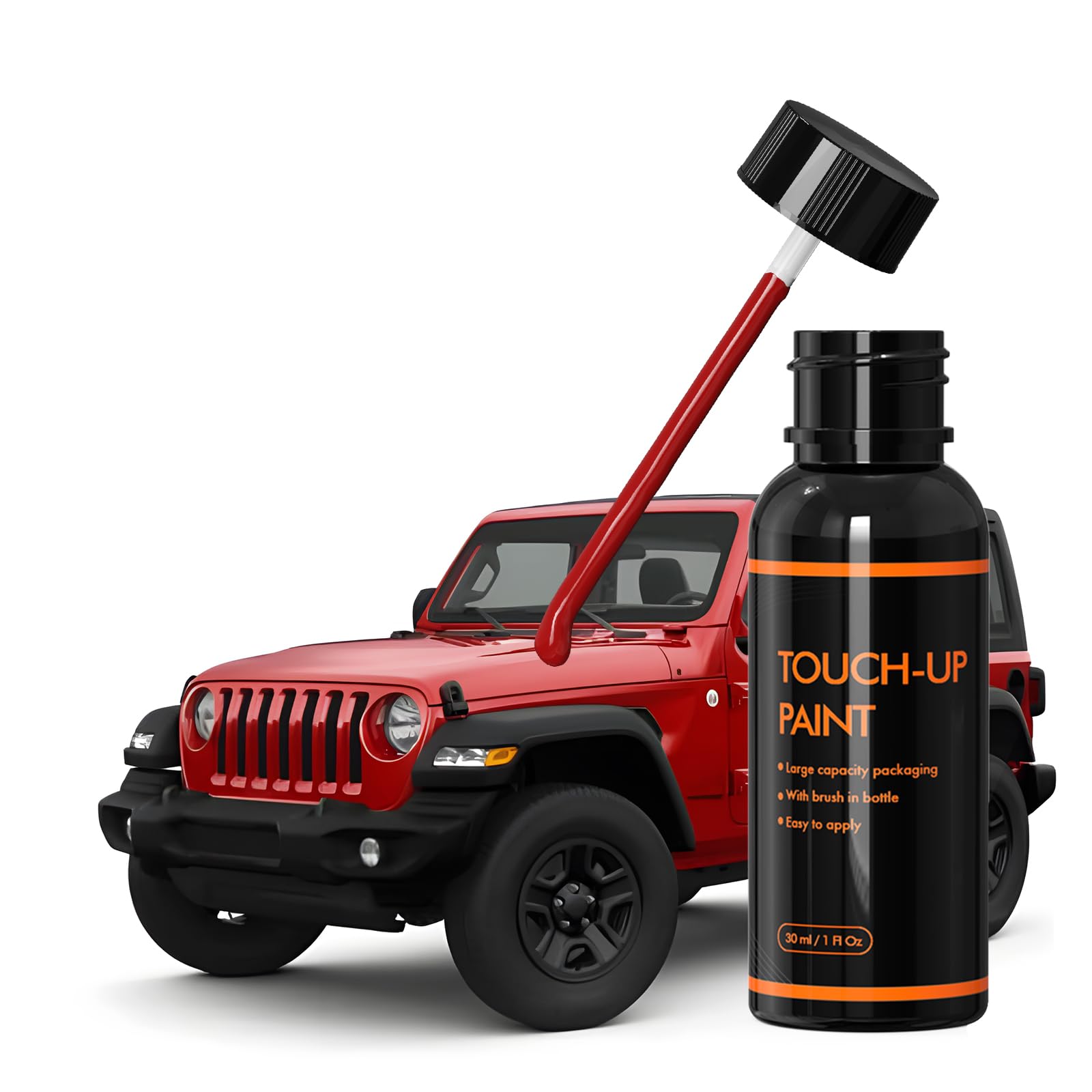 Xtryfun R4 Flame Red Touch Up Paint For Jeep, Diy Car Paint Scratch Repair Kit, Automotive Paint, Quick & Easy Fix Scratch Repai