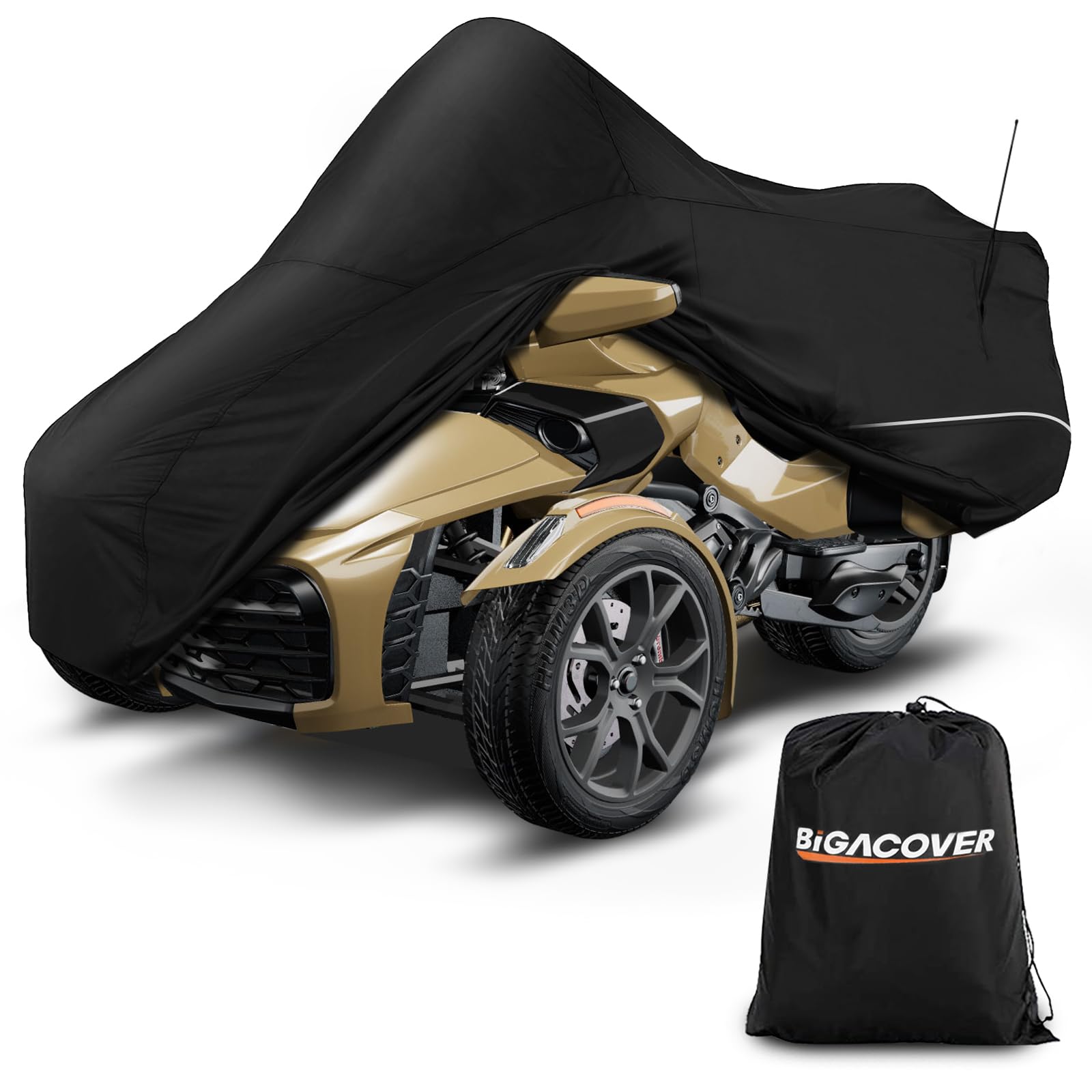 Full Cover Compatible With Polaris Slingshot With Roof, 420D Oxford Cloth Windshield Cover Waterproof Windproof All Weather Prot