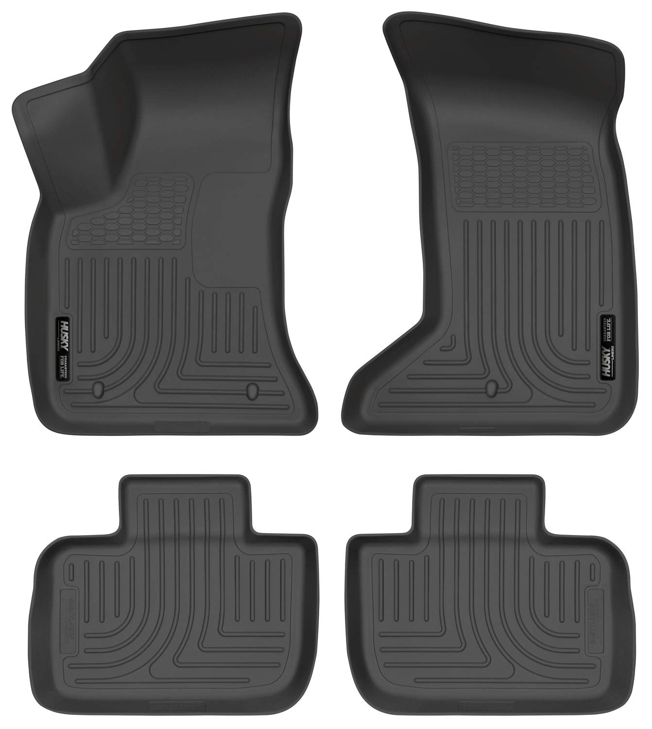 Husky Liners Weatherbeater Floor Mats | Fits 2011 - 2023 Chrysler 300 & Dodge Charger (Rear Wheel Drive Only) | Front & 2Nd Row,