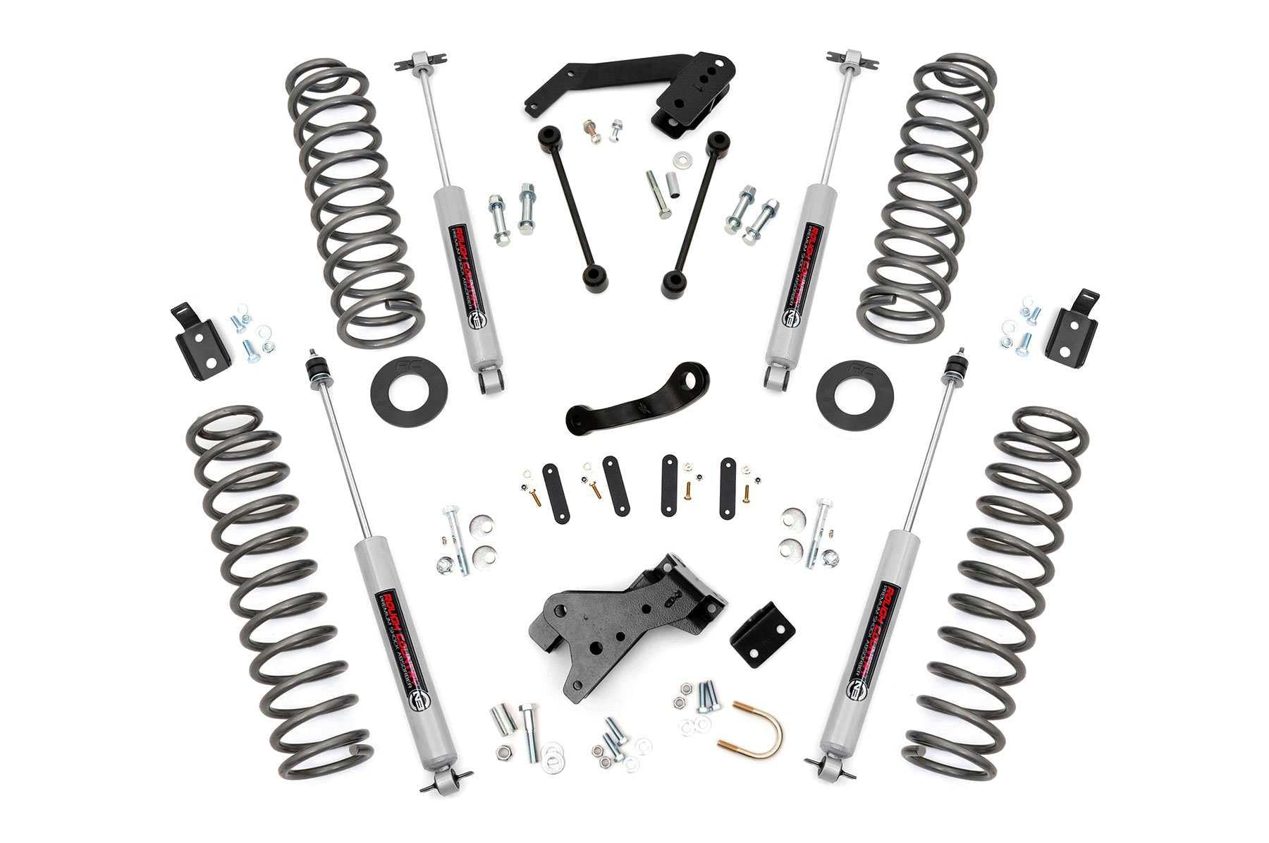 Rough Country 4'' Lift Kit for 2007-2018 Jeep Wrangler JK 2-Door - 68230
