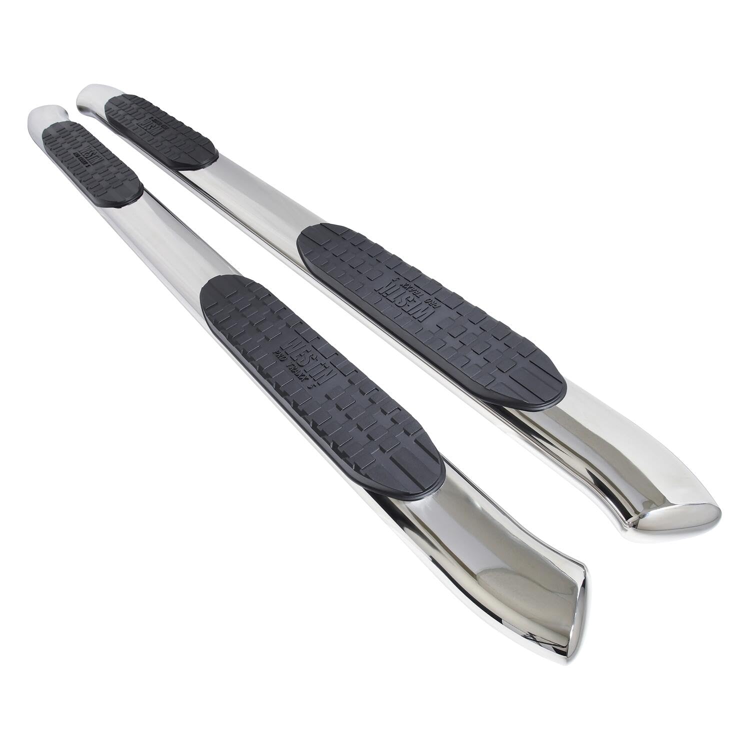 Westin 21-52770 Pro Traxx 5 Oval Nerf Bars Fits 2005-2023 Tacoma Double Cab Polished Pair