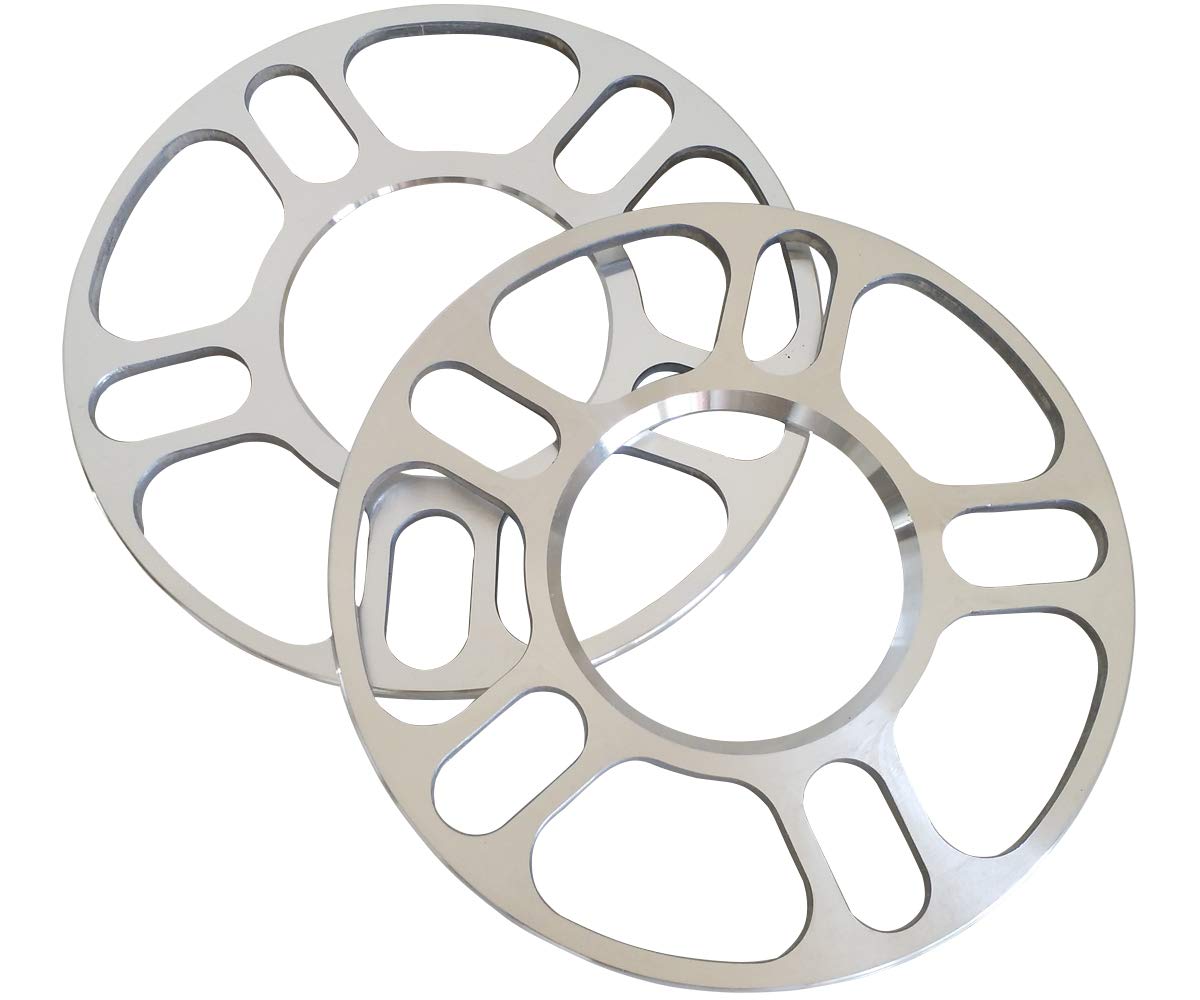 Zhteapr 4Pc 3Mm Universal Wheel Spacers Adapters For Most 5 Lug Vehicle Bolt Patterns Pcd From 100-120.65Mm - 5X100 5X108 5X110