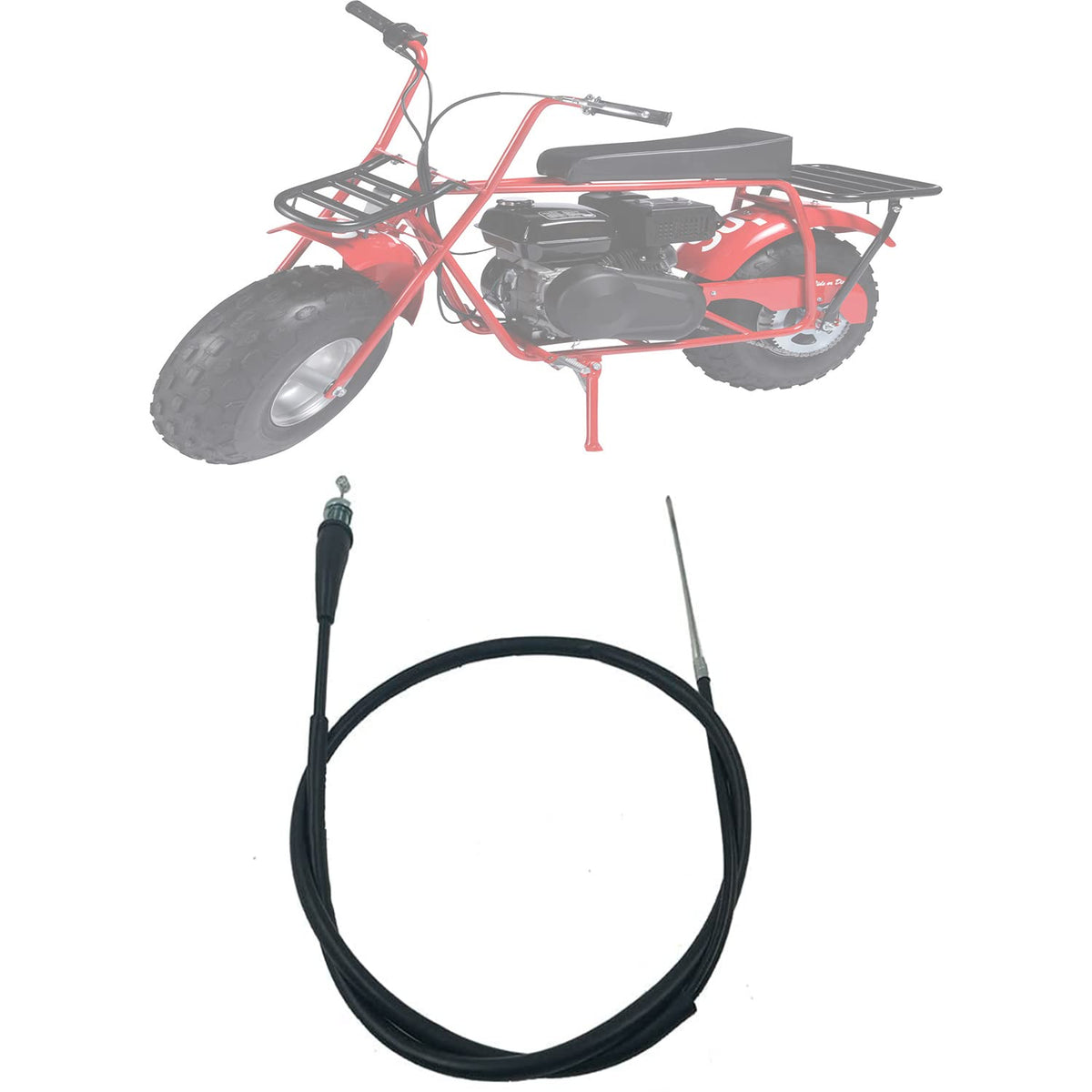 Chikia Ct200U Throttle Cable Replacement For Coleman Ct200U Ct200U-Ex Bt200X Baja Warrior Mb165 Massimo Mb200 Doodle Bug Db30 Hensim Falcon Monster Moto Motovox Mini Bike