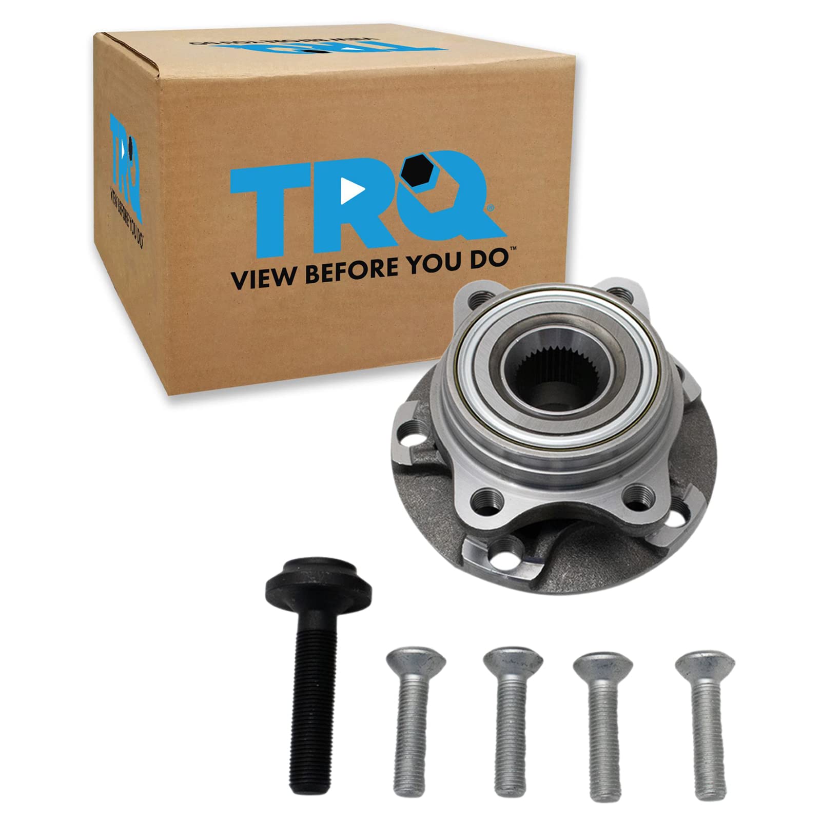 Trq Front Left Right Wheel Hub Bearing Assembly Driver Passenger Side Compatible With 2002-2008 Audi A4 A4 Quattro 2002-2004 A6