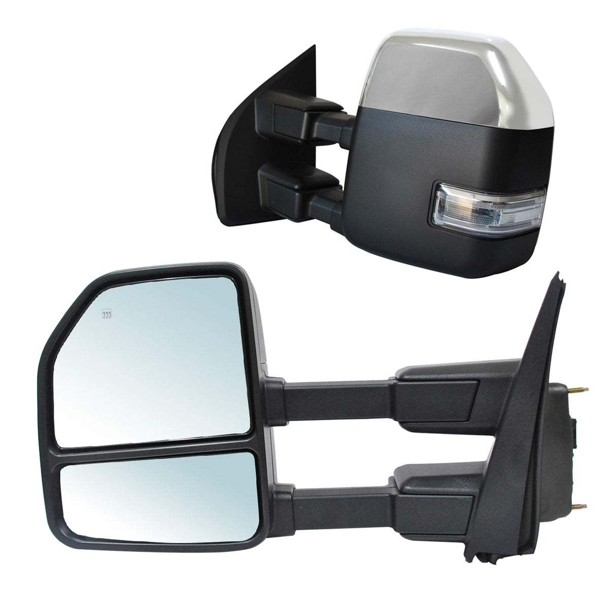 Jzsuper Towing Mirrors Compatible With 2017 2018 2019 2020 Ford F250 F350 F450 F-550 Super Duty Pickup Truck Turn Signal Light T