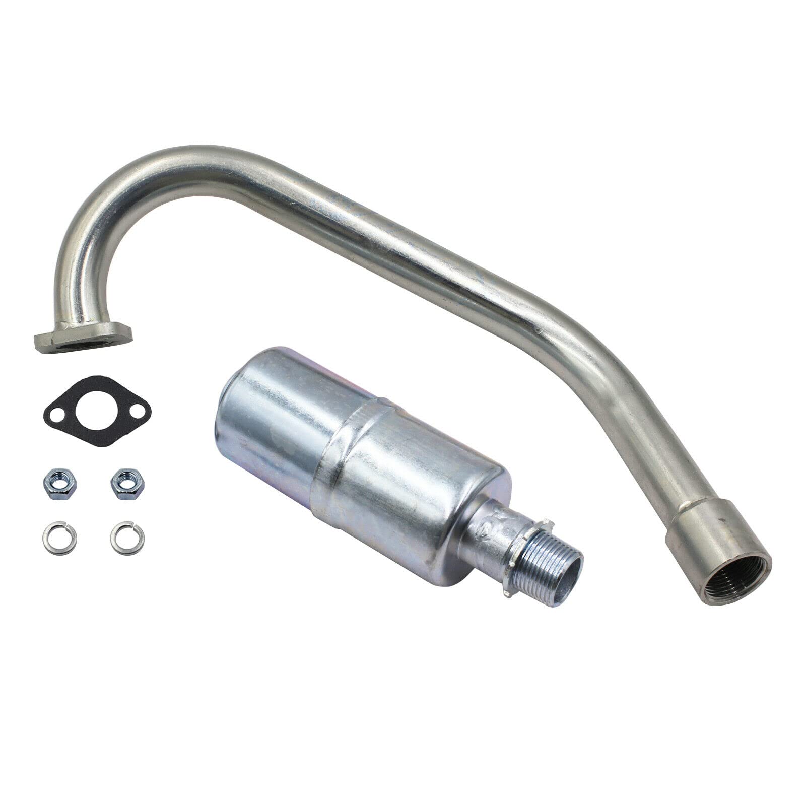 Lostar Exha-Ust Pipe With Muffler For Coleman Ct200U-Ex Camo 196Cc / 6.5Hp Gas Mini Bike
