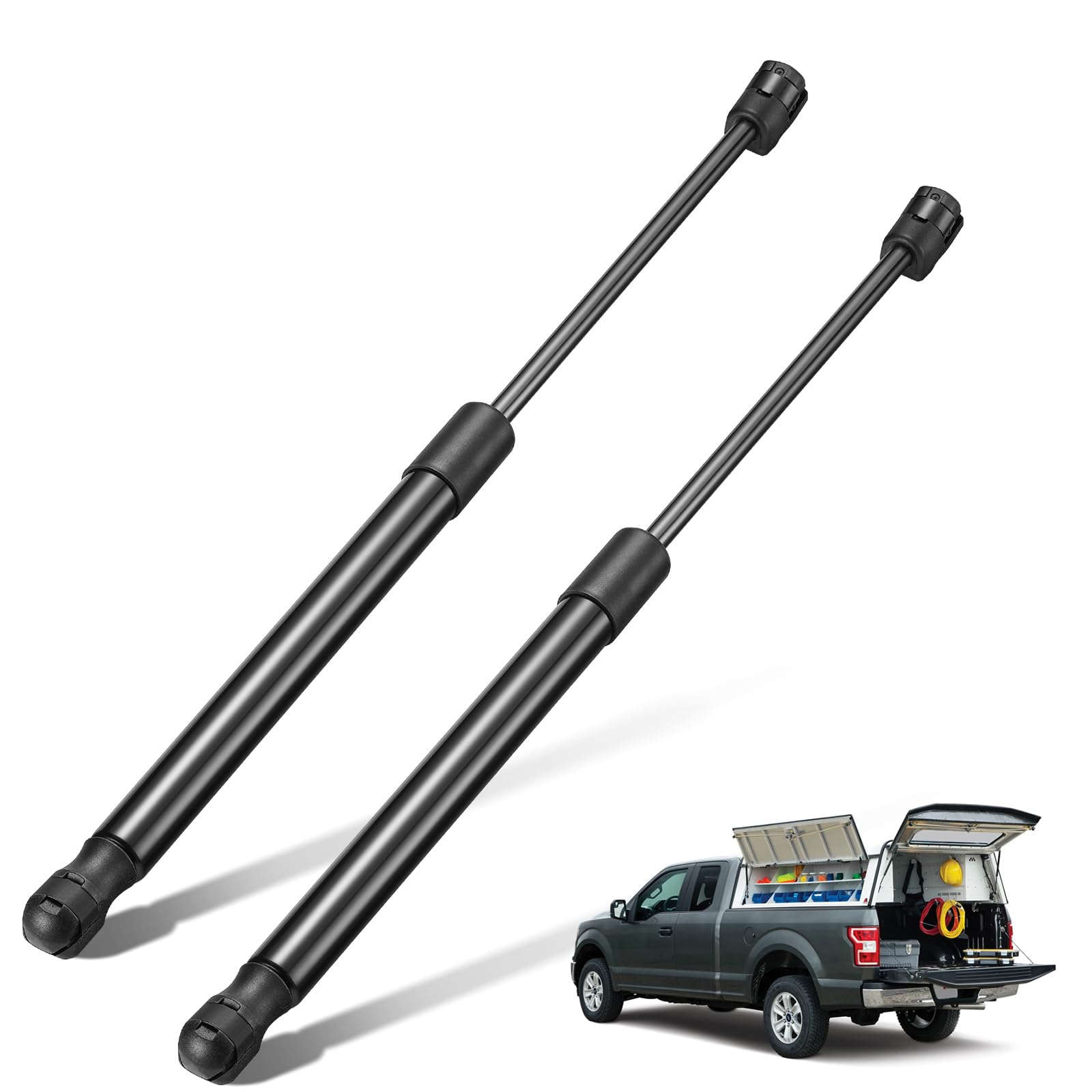 Bdfhyk Lift Support C16-23993 15.7 Inch 45Lbs/(200N Gas Struts Shocks For Are Leer Camper Shell Topper Rear Window, Truck Bed Co