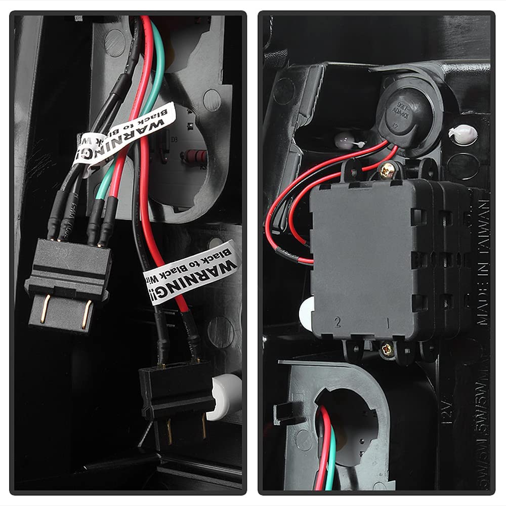 Acanii - For 2003-2006 Chevy Silverado 1500 2500Hd 3500 Red Clear Led Tube Tail Lights Brake Lamps Driver & Passenger