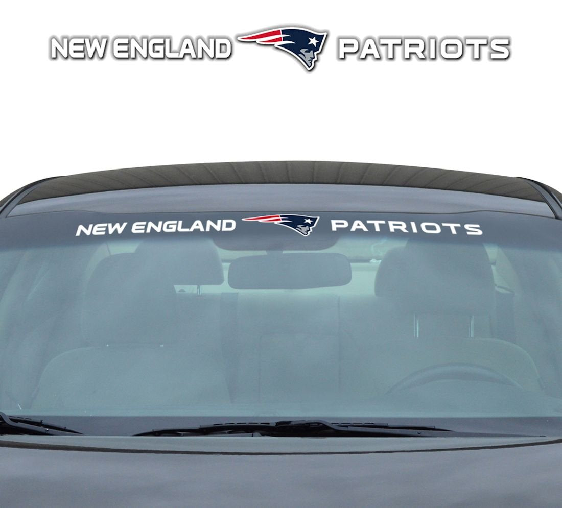 FANMATS NFL - New England Patriots Sun Stripe Windshield Decal 3.25 in. x 34 in.