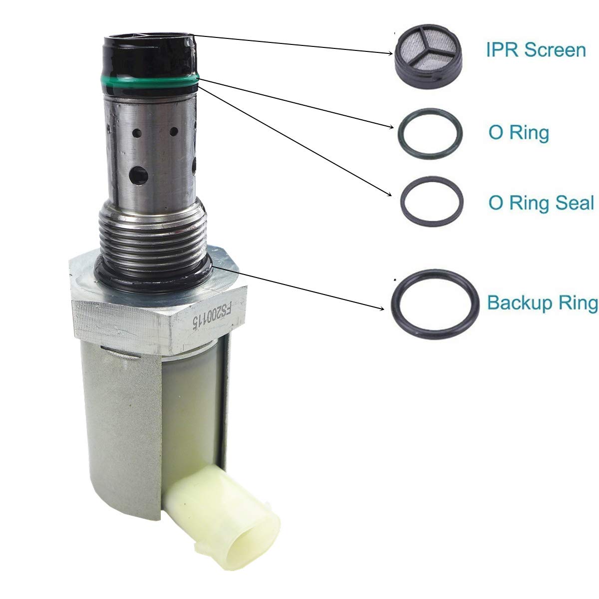 6.0 IPR Valve with Socket, Injector Pressure Regulator for 2003-2010 Ford 6.0L V8 Powerstroke Diesel Turbocharged Excursion F250