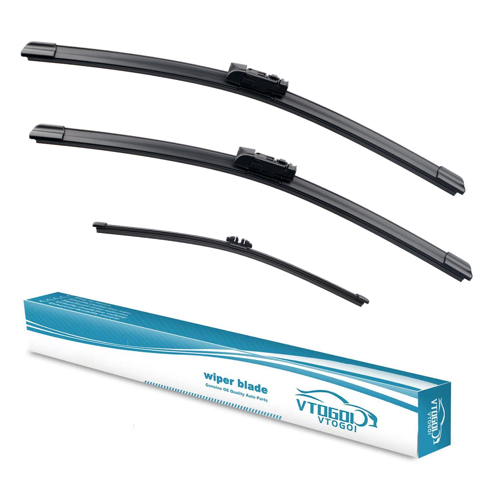 Vtogoi Wiper Blades With Rear Wiper Blades Set For 2018-2023 Bmw X3,Automotive Replacement Windshield Wiper Blades, That Meet Oe