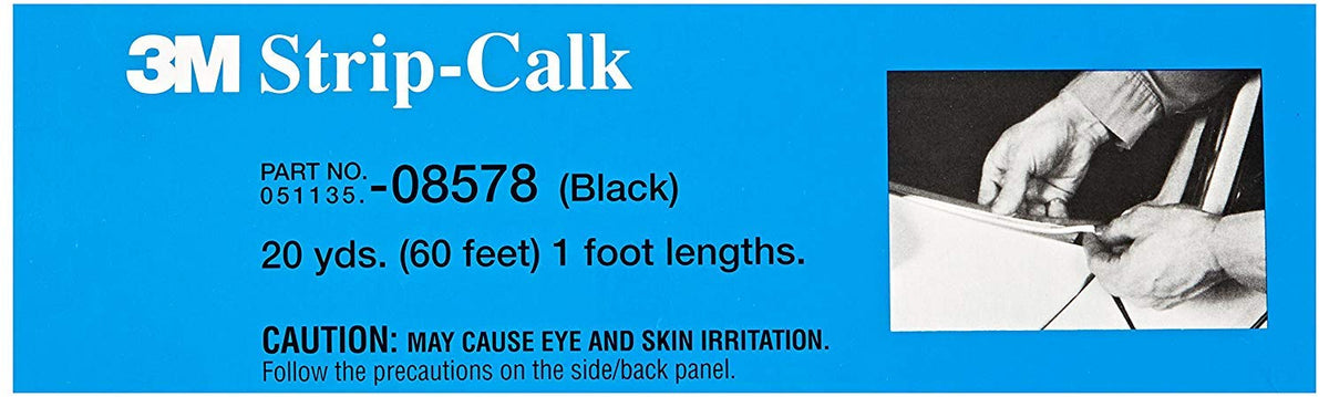 3M Strip Calk, Black, 60 - 1 Ft. Strips Per Box