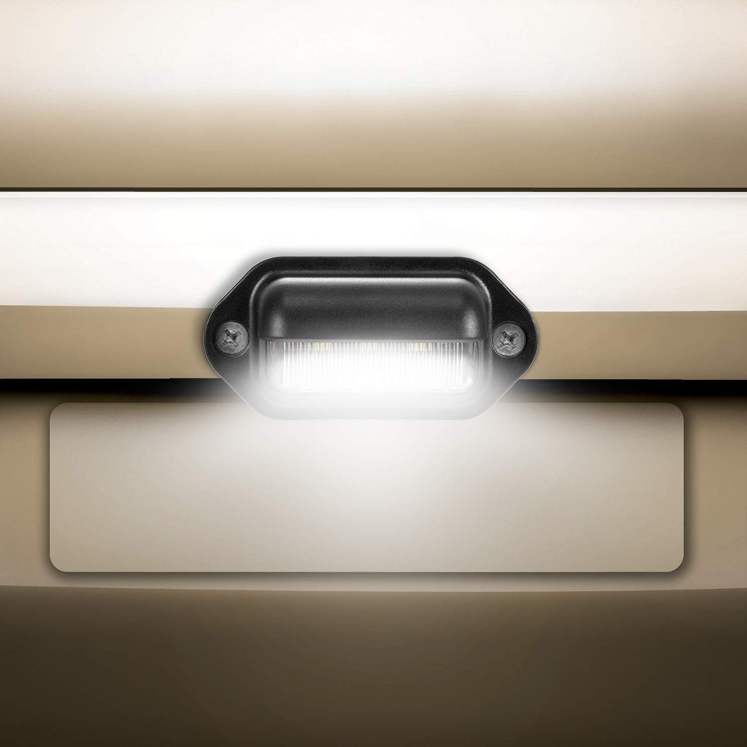 Mudder 4 Packs 12V 6 Led License Plate Light Waterproof License Plate Lamp Taillight For Truck Suv Trailer Rv Trucks And Boats L