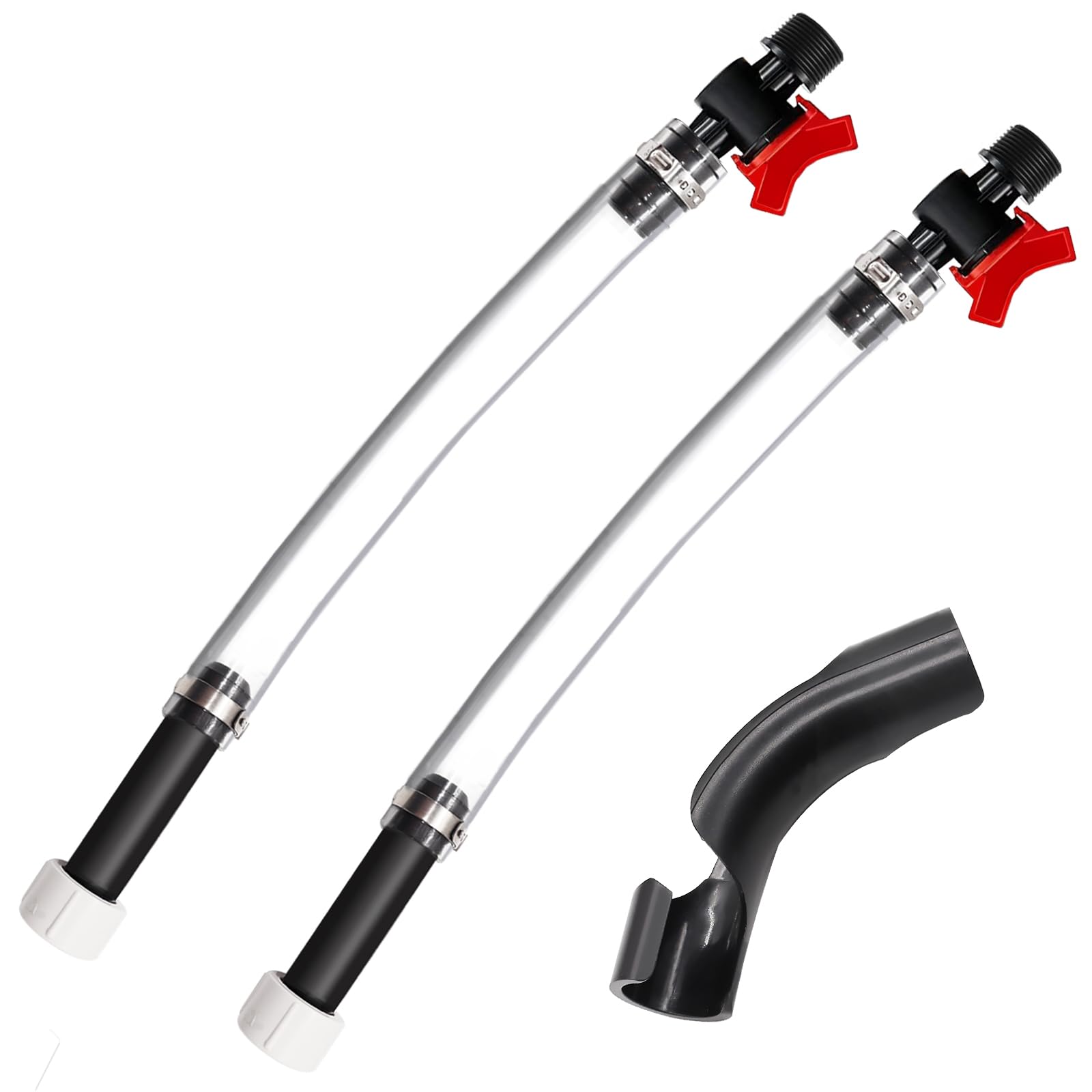 Taiss 3 PCS Racing Fuel Hose with Ball Valve Shut Off,Racing Fuel Jug Hose with Hose Bender Kit.Suitable for Scribner Fuel Jugs,