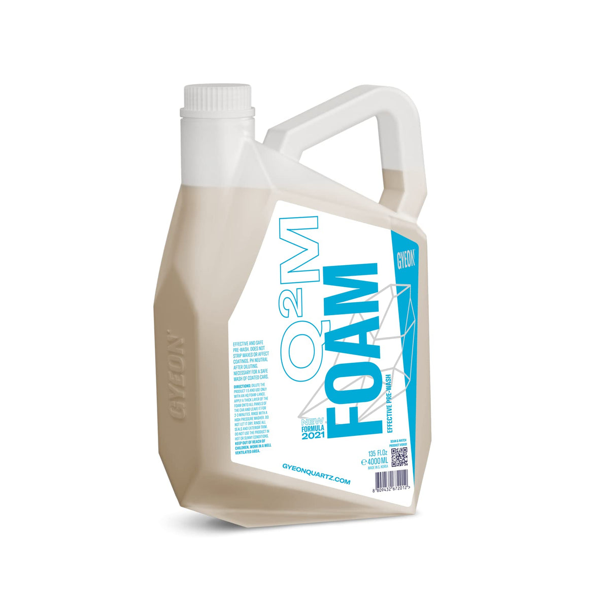 Gyeon Foam 4L - Car Foam Soap And Car Shampoo For Auto Detailing | Designed For Pressure Washer Foam Cannon | Gentle Foam Cannon