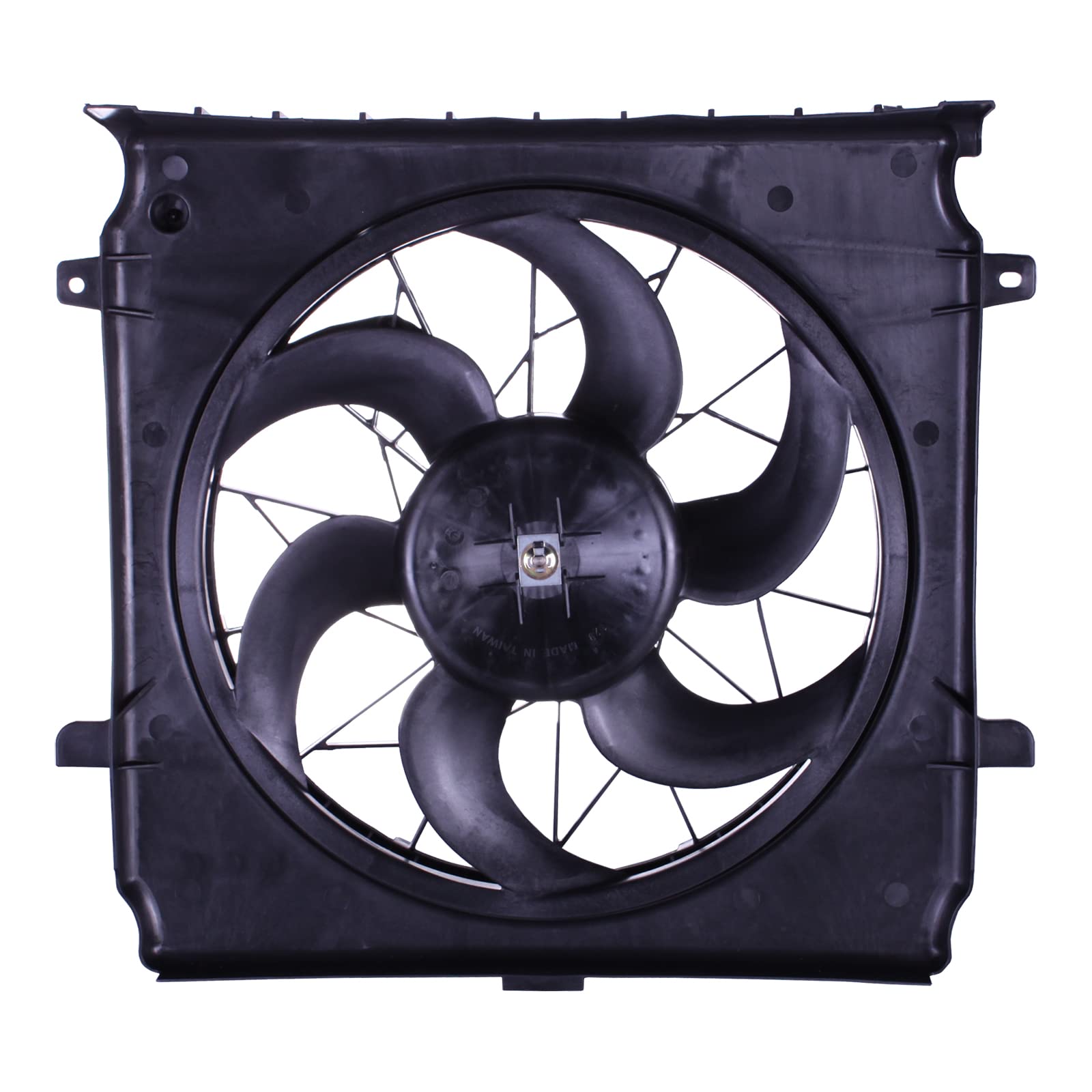 TYG OE Replacement(CAPA Quality) Cooling Fan Extra Silent for 2004-2007 Jeep Liberty 3.7L & 2005 Liberty 2.4L | 55037692AB | CH3