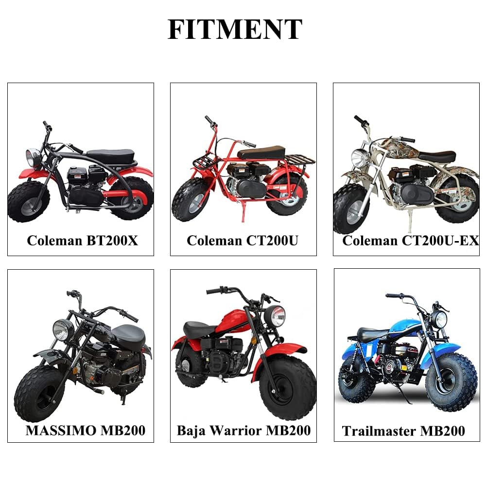 Chikia Heavy Duty 420 Chain 90 Links Rear Drive Chain Replacement For Coleman Ct200U Ct200U-Ex Bt200X Mb200 Baja Mini Bike Rear Jackshaft Chain