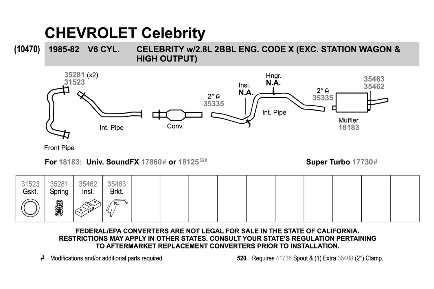 Walker Exhaust Soundfx Universal 18125 Universal Exhaust Muffler