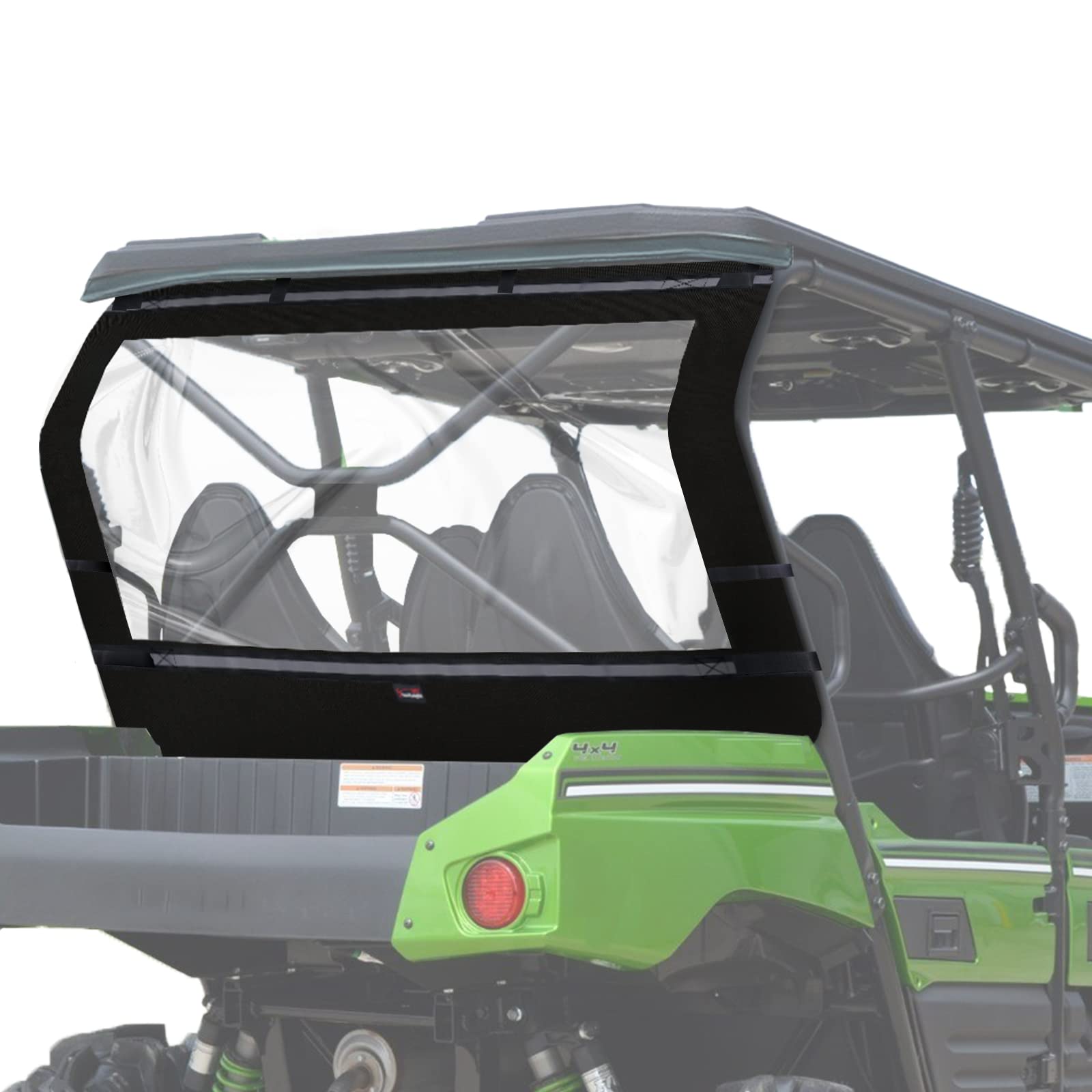 StarknightMT TERYX Soft Rear Window - Back Dust Panel Compatible with KAWASAKI TERYX 4 800 2013-2023 Dustproof Rainproof Teryx 4