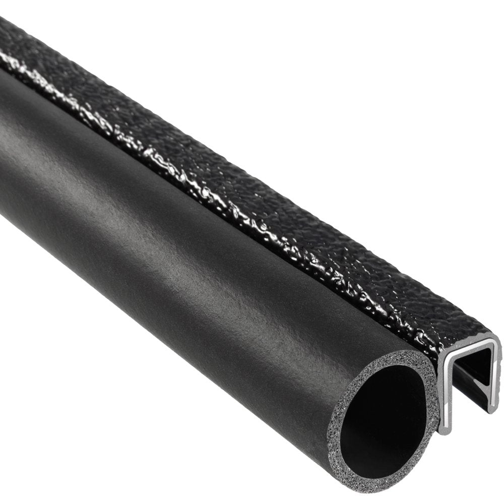 Trim-Lok Trim Seal With Side Bulb - Fits 1/4    Edge, 3/4    Bulb Seal Diameter, 25 Length - Pvc Plastic Trim With Epdm Rubber S