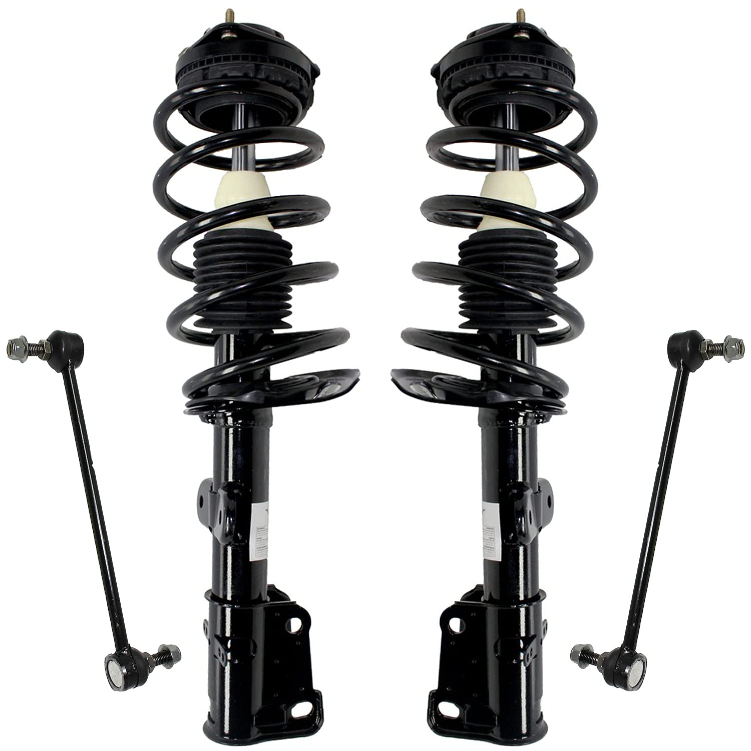 Detroit Axle - Front Struts Kit For 2008-2019 Dodge Grand Caravan, 2008-2016 Chrysler Town & Country, Ready Struts W/Coil Spring