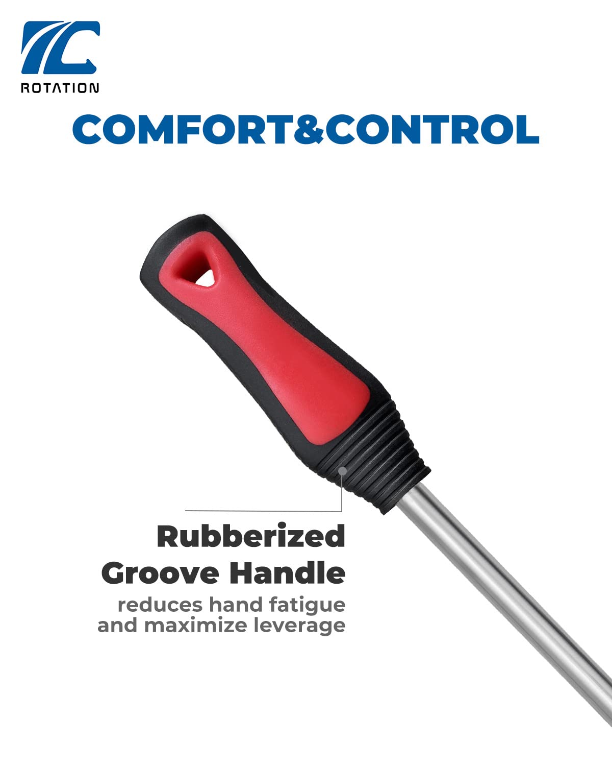 Rotation Tire Lever Iron Tool Kit, 14.5 Inch Steel, Professional Tire Changing Tools For Motorcycle, Dirt Bike, Lawn Mower | 3-Piece Set