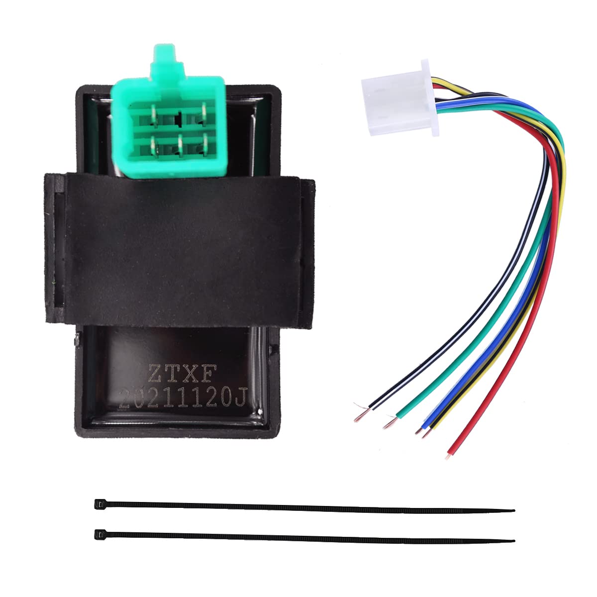 Pro Bat 5 Pin Ac Cdi Box Cdi With 5 Wires Cable Wire Harness Plug For 50Cc 70Cc 90Cc 110Cc 125Cc 150Cc Dirt Bike Kids Atv Quad Go Kart Buggy