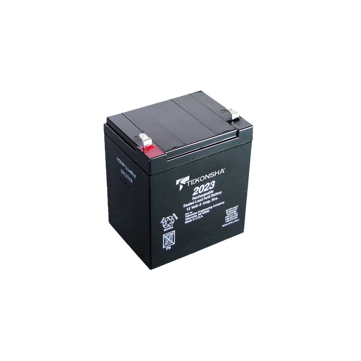 Tekonsha 2023: Breakaway Battery, 12 Volt 5 Amp/Hr Sealed Lead Acid Battery For Shur-Set Iii