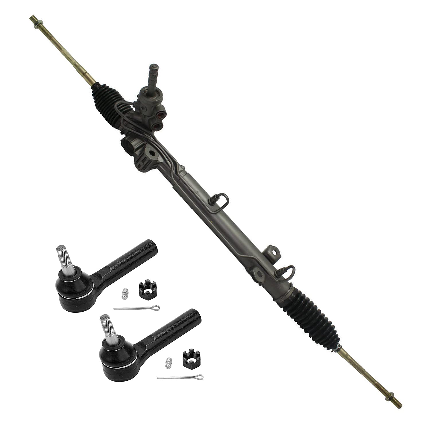 Detroit Axle - Rack and Pinion Kit for 05-07 Dodge Grand Caravan Chrysler Town & Country 2005 2006 2007, Power Steering Rack and