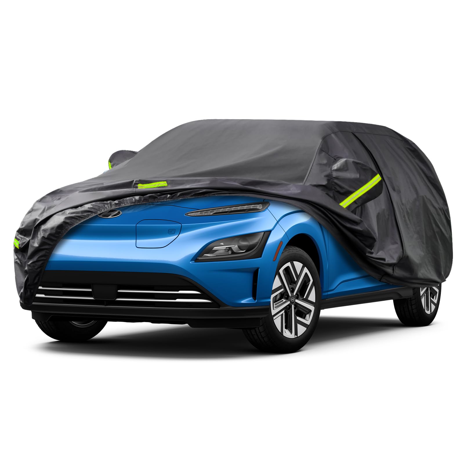 Kaugung 7 Layers Car Cover Custom Fit Hyundai Kona (2017-2025), Waterproof All Weather Resistant Outdoor Indoor Sun Rain Dust S