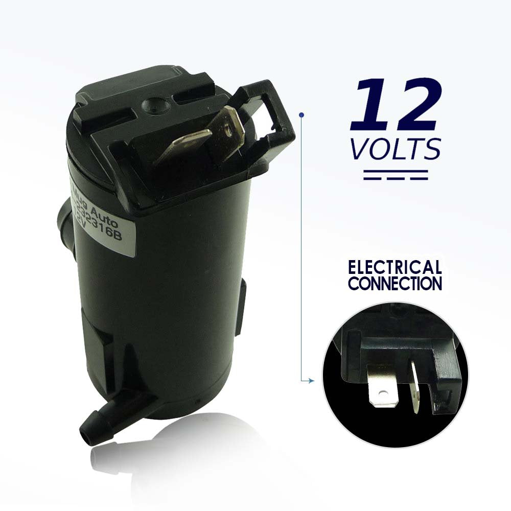 81514-232316B Windshield Washer Pump W/Grommet - Washer Motor Compatible With Honda, Acura - Replaces Oem #: 38512-Sc4-673, Tr11602, 177132, 8-6720, 38512Sdaa01