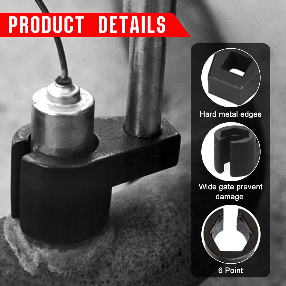 O2 Sensor Socket 7/8 O2 Sensor Socket 3/8-Inch Drive By 7/8-Inch (22 Mm) Offset Oxygen Sensor Socket-Universal