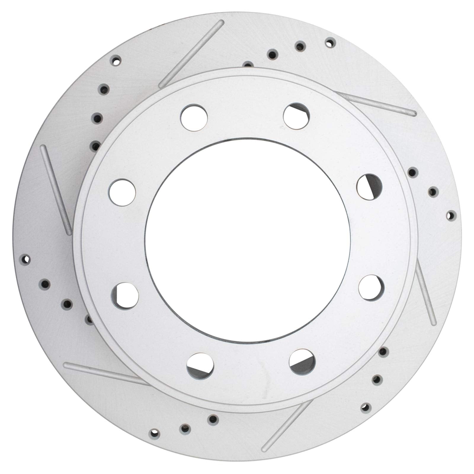 Trq Front Performance Brake Rotor Drilled Slotted Pair Set For 2000-2005 Excursion / 1999-2004 F250 Super Duty / 1999-2004 F350