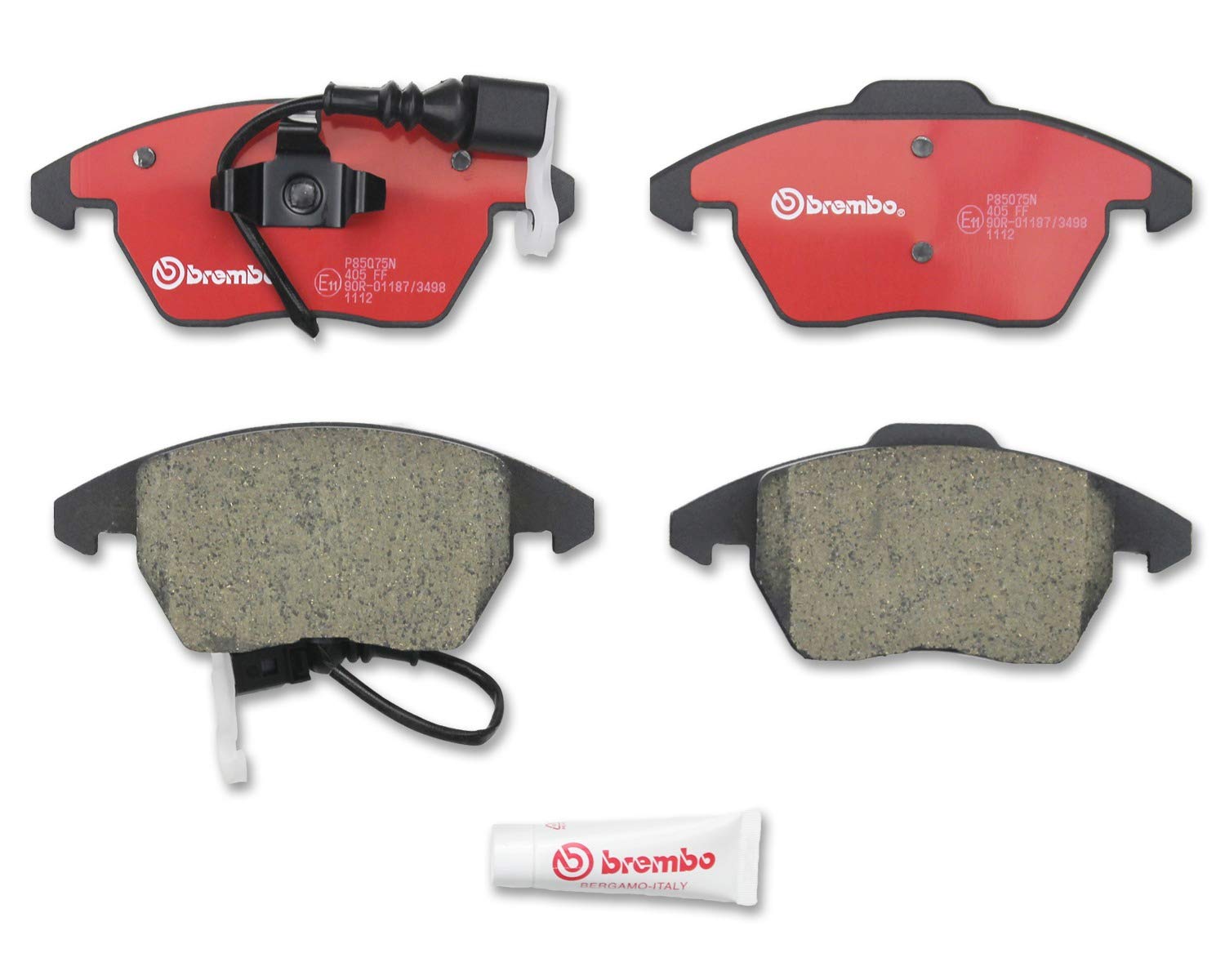 Brembo P85075N Premium Ceramic Front Disc Brake Pad Set Audi/Seat/Skoda/Spyker/Vw/Vw (Faw) Oe# 1K0698151C
