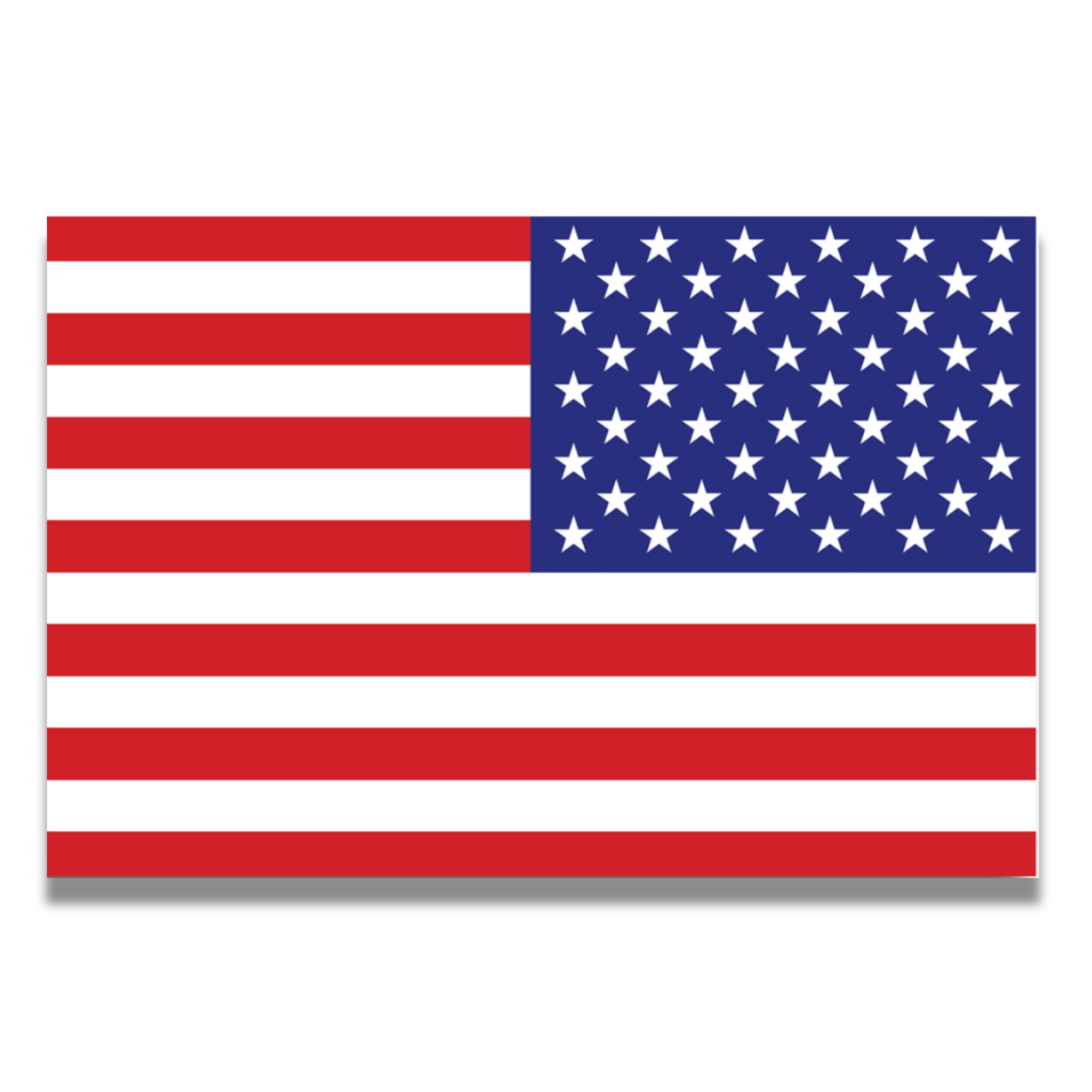 Magnet Me Up Reverse American Flag Decal, 4X6 Inch, Red, White, Blue, Heavy-Duty Automotive Magnet For Car, Truck, Suv, Or Any M