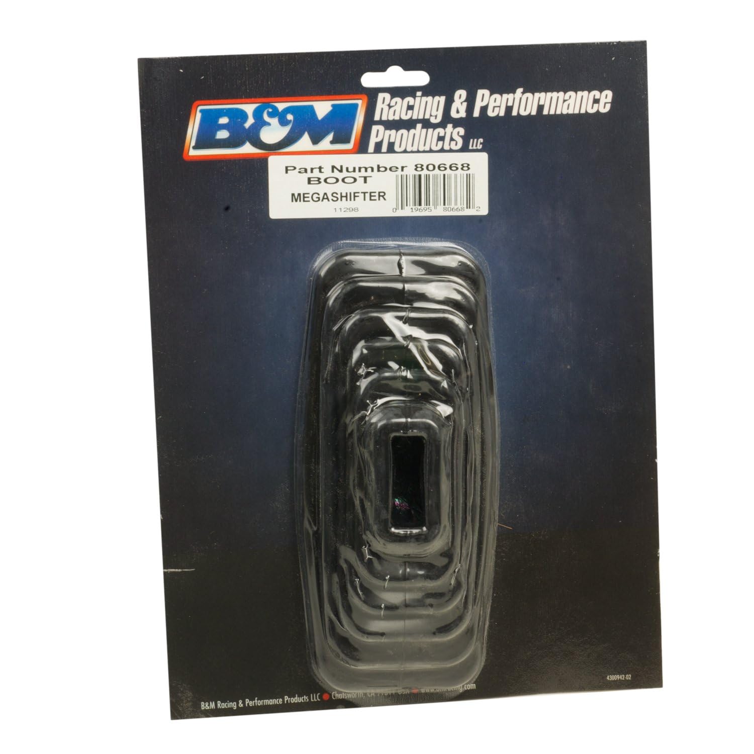 B&M 80668 Black Rubber Shifter Boot