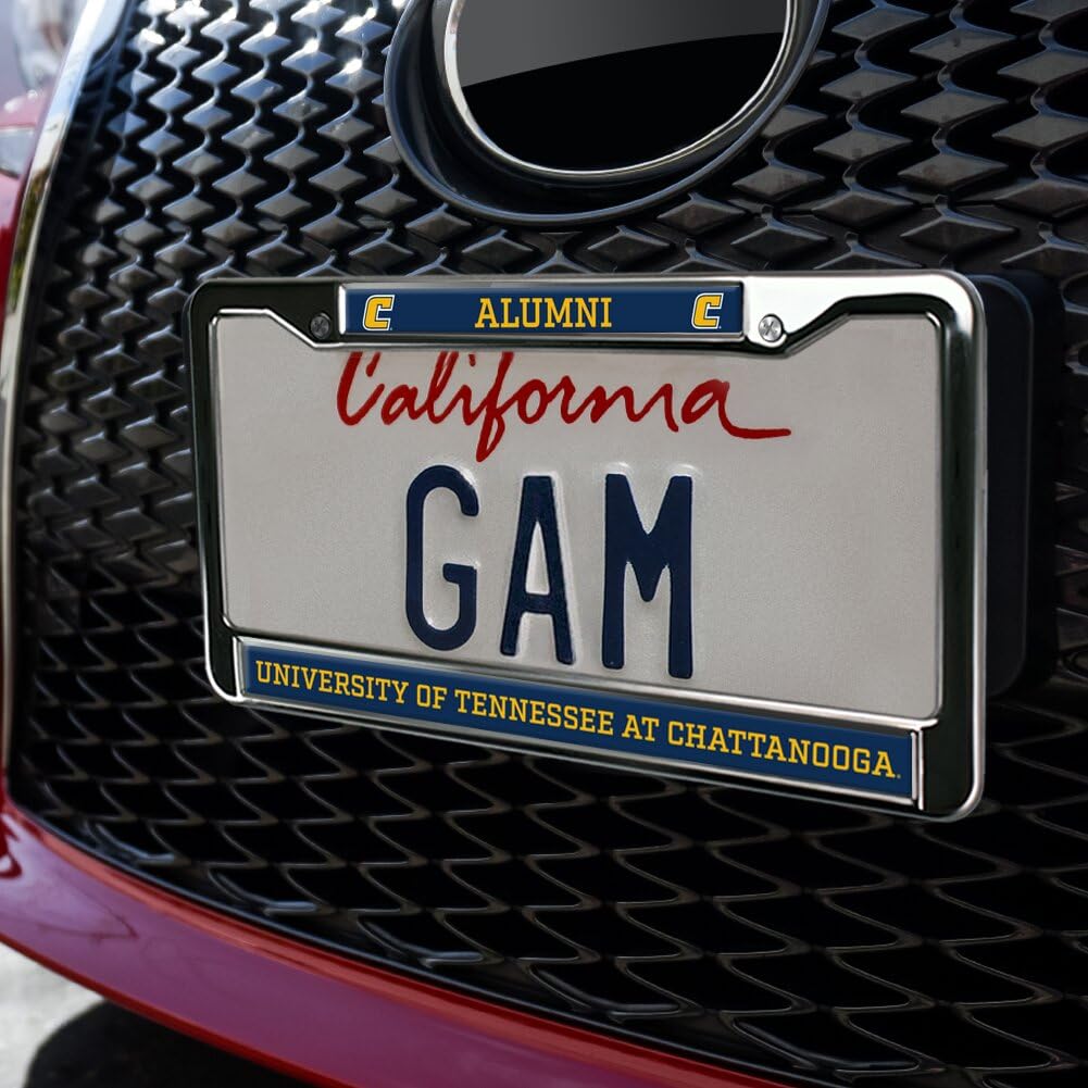 U of Tennessee - Chattanooga Alumni Full Size Standard License Plate Metal Frame