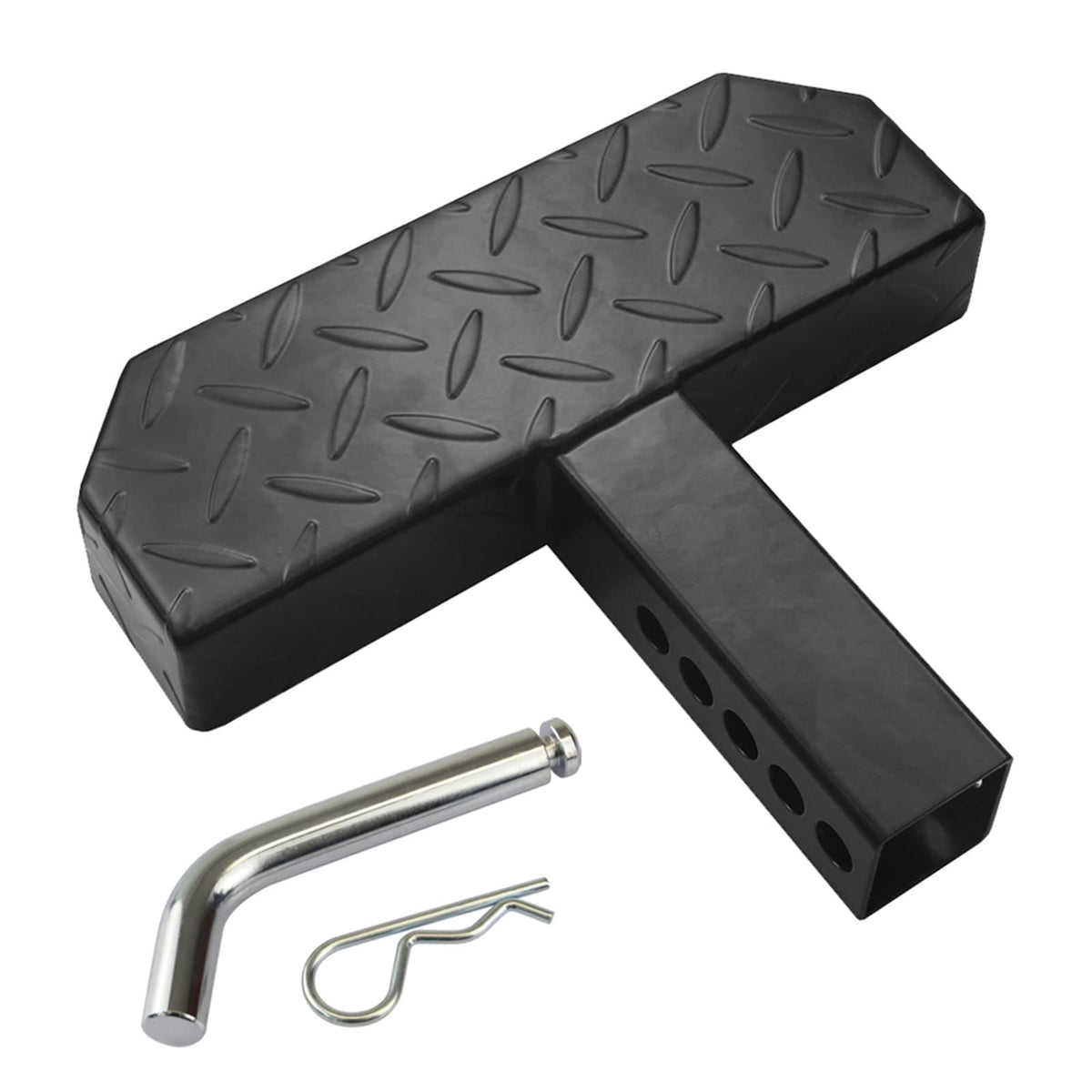 Kaycentop Universal Hitch Step Anti Slip And Rust Towing Bumper Guard Black Hitch Steps For Most Cars Suv Trucks Pickups With Pi