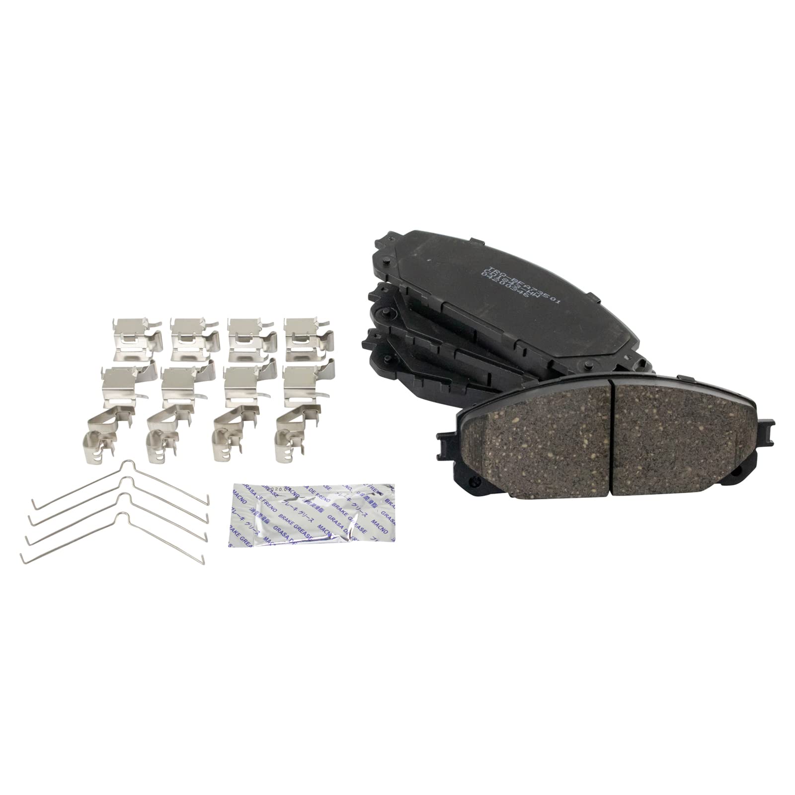 TRQ Front Brake Pads Ceramic Compatible with 2016-2021 Jeep Cherokee