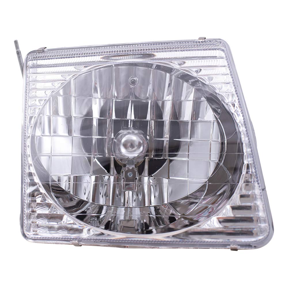 Brock Replacement Driver And Passenger Headlights Headlamps Compatible With 2001-2005 Explorer Sport Trac Pickup Truck 1L5Z 1300