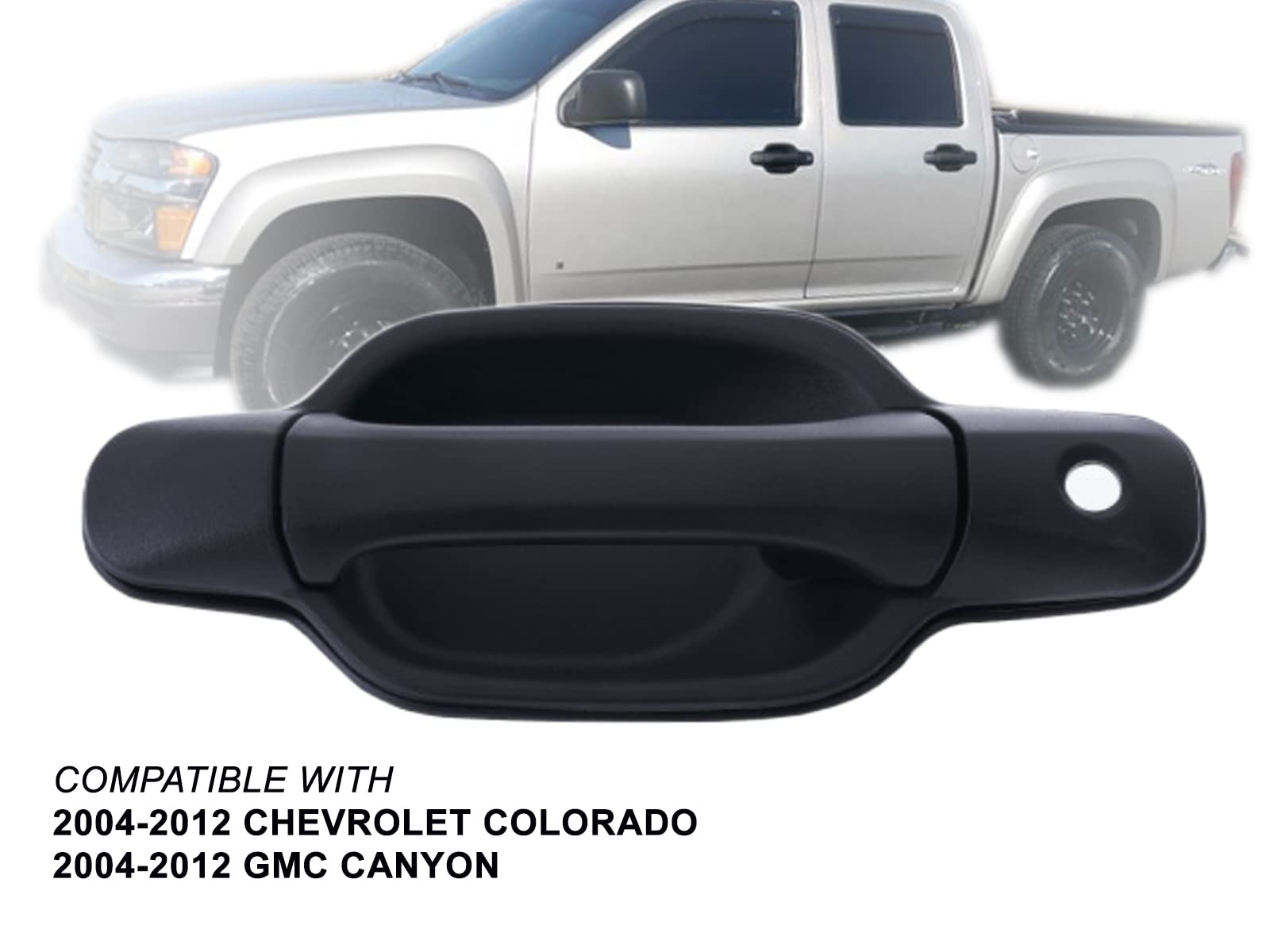 Auto Parts Avenue Apa Replacement For Colorado Canyon 2004-2012 Front Outer Door Handle Left Driver With Keyhole 25875521 Gm1310141