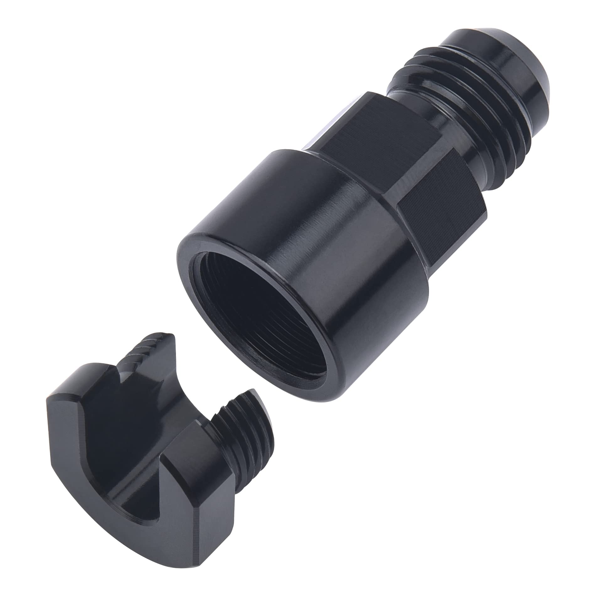 Evil Energy 6An Male To 5/16'' Quick-Disconnect Female Efi Fuel Rail Fitting Aluminum