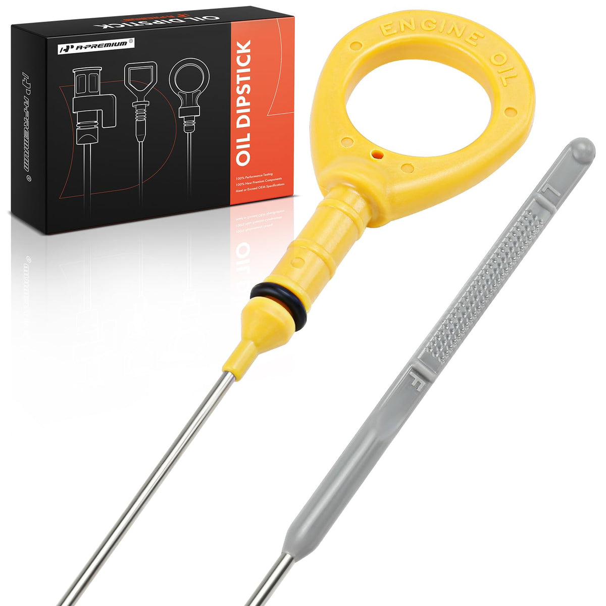 A-Premium 2.4L 4 Cyl Engine Oil Dipstick Compatible with Toyota Camry, Solara, 2002 2003 2004 2005 2006, Engine Oil Measuring Ro