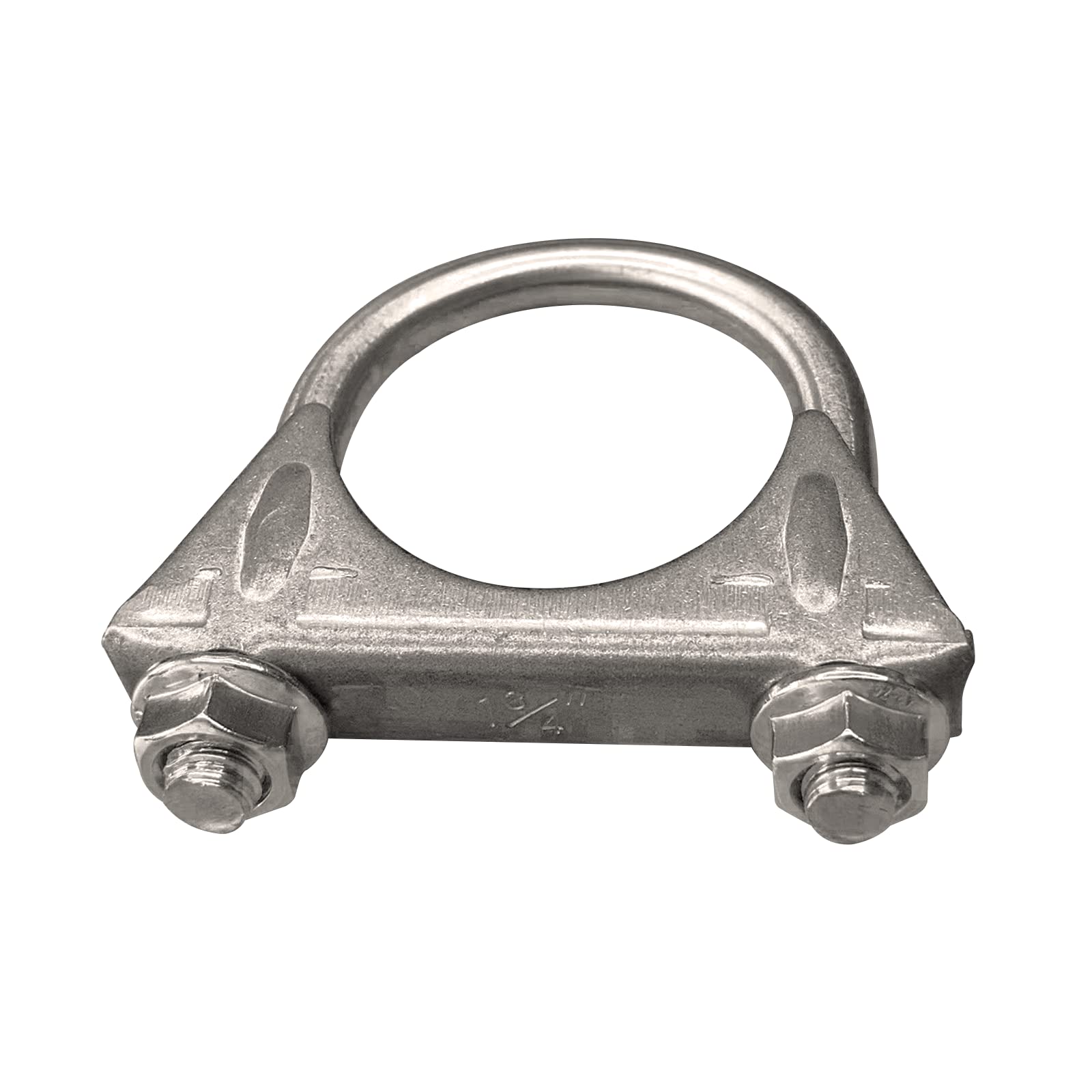 1.75'' Universal Heavy Duty Exhaust U Clamp 1 3/4 Inch Stainless Steel Muffer U-Bolt Clamps