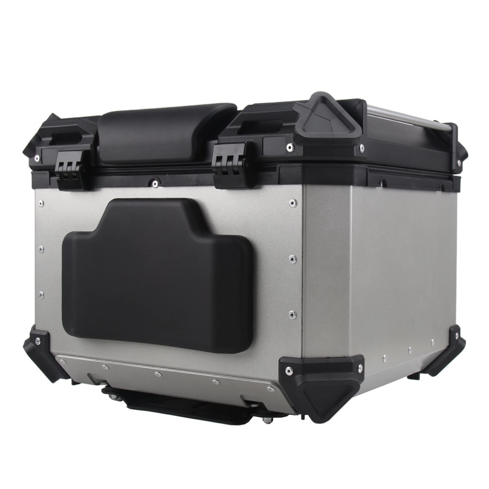 Acouto Motorcycle Top Box Backrest, Motorcycle Back Cushion Passenger Backrest Back Pad Rear Saddlebag Trunk Sticker Decal Top Case Cushion, Motorcycle Luggage Case Back Cushion