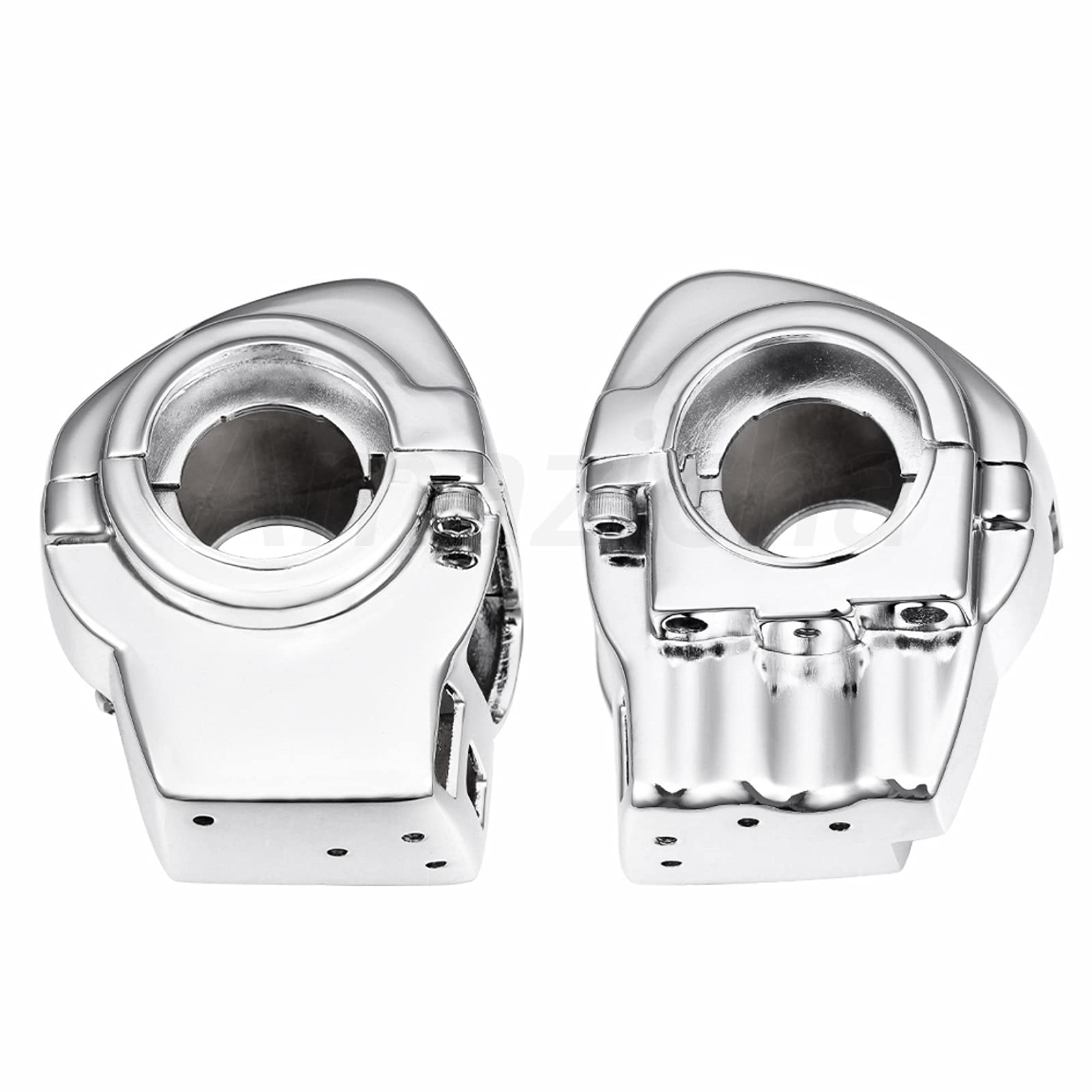Chrome Switch Housings Caps Set for Harley Davidson Electra Glide Road King Tri Glide 1996-2013